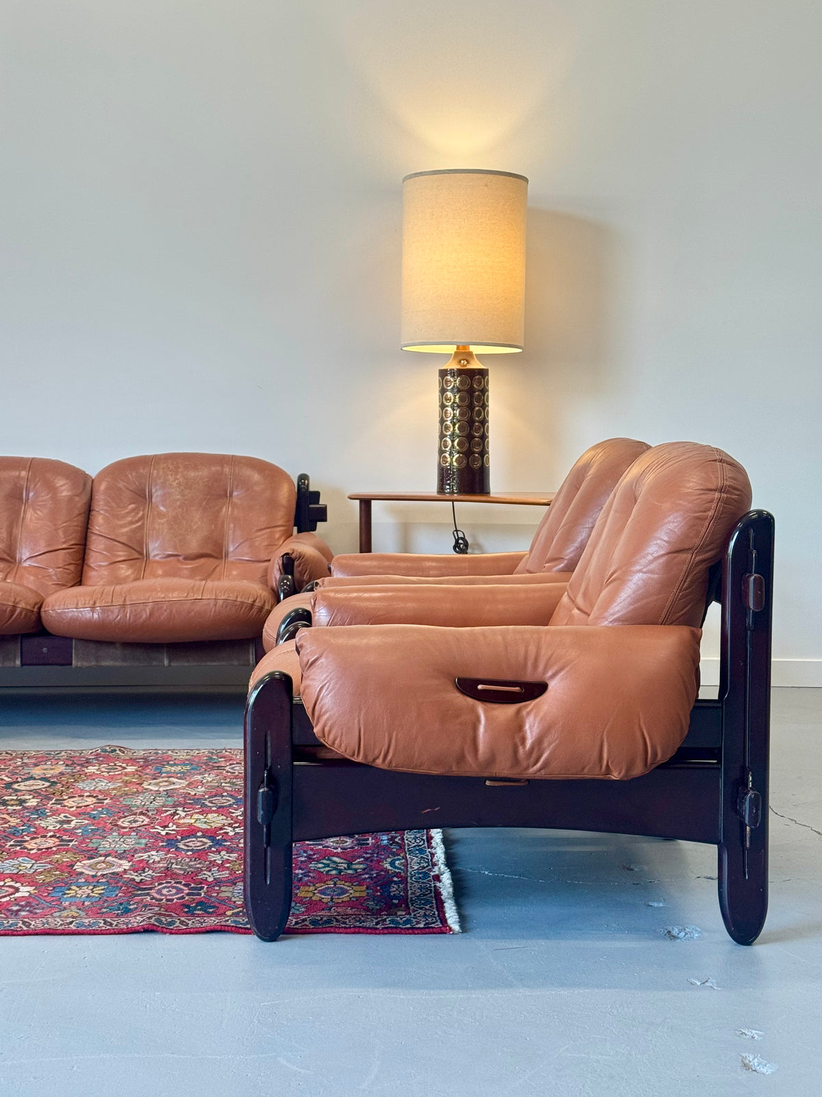 1970s Lounge Chair by Jean Gillon for Probel, completely original.