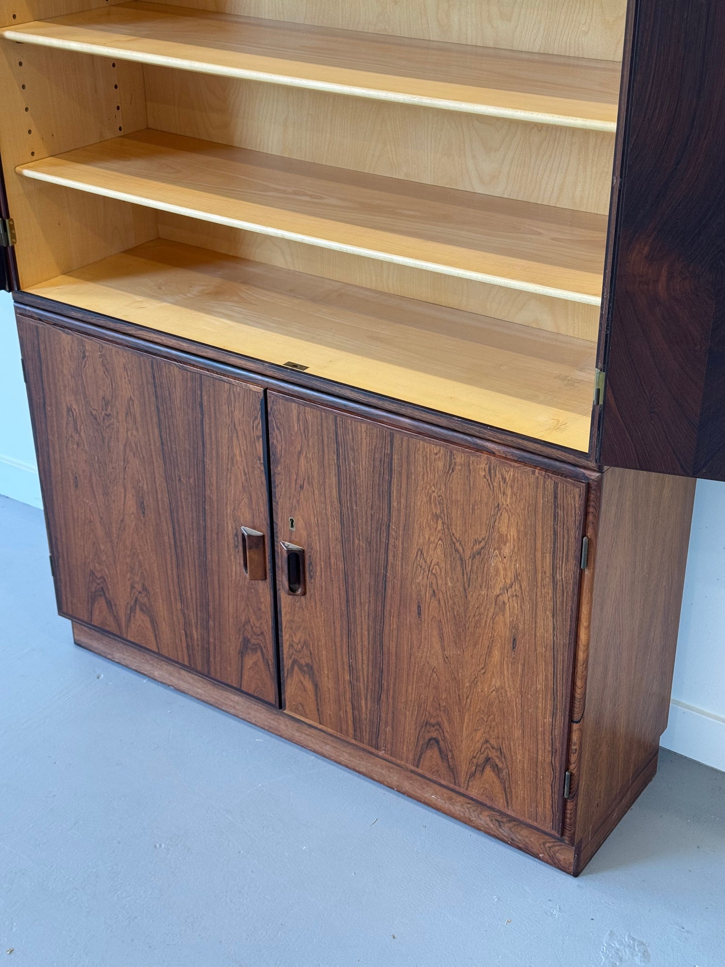 1960s Modular Cabinet by Børge Mogensen for Søborg Møbelfabrik in rosewood