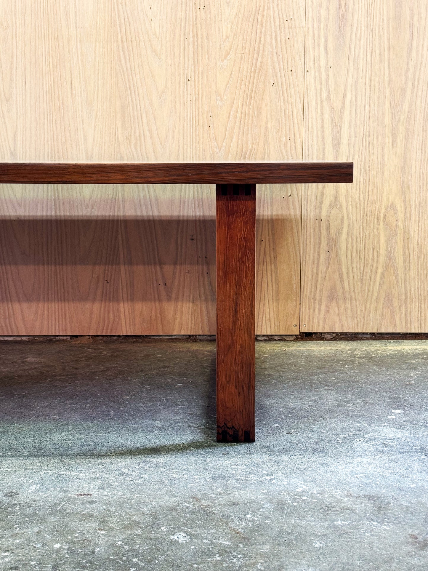 1960s parquetry coffee table rectangular by Poul Cadovius for France and Son in rosewood