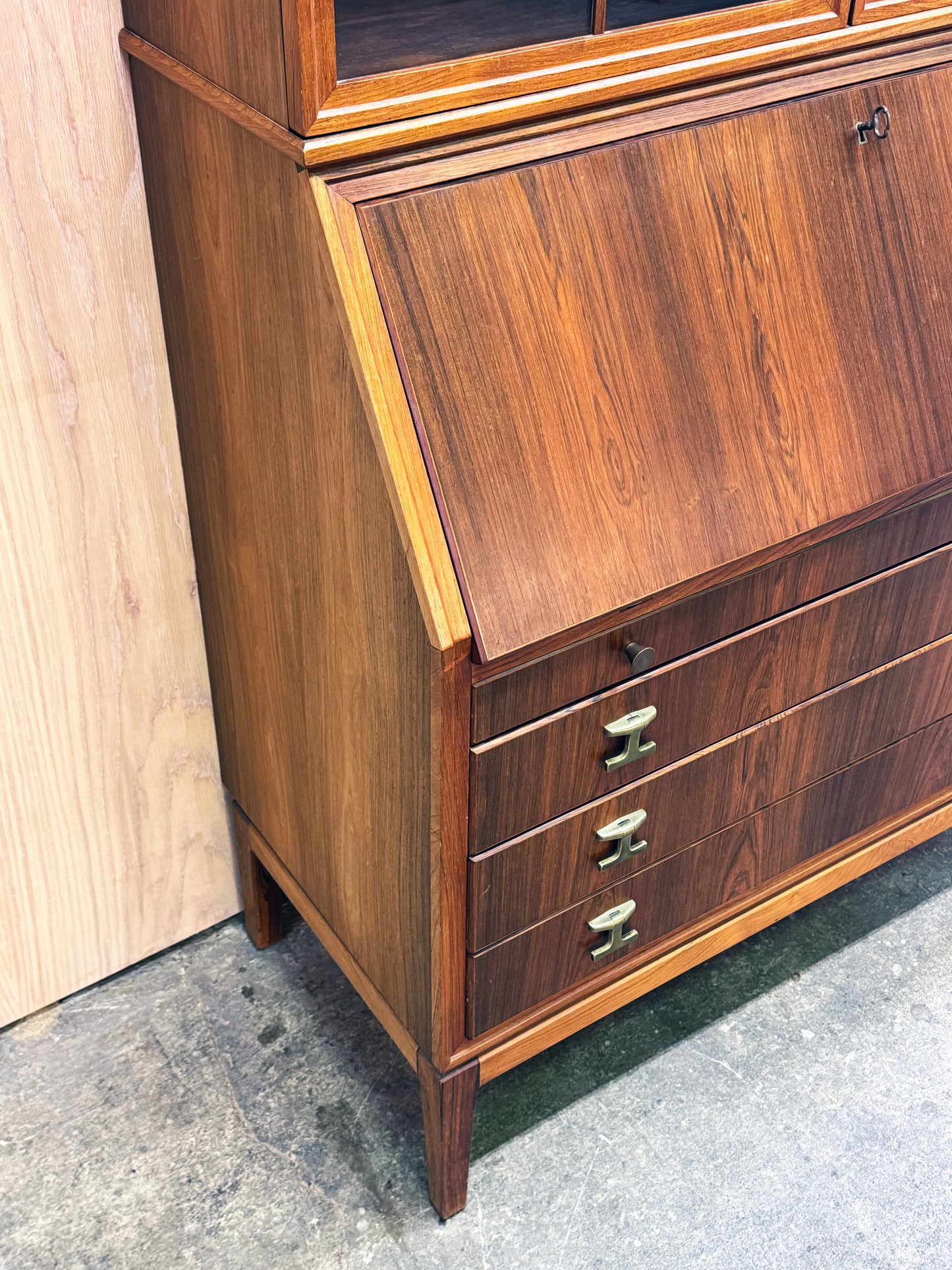 1960s Secretary Bookcase in rosewood