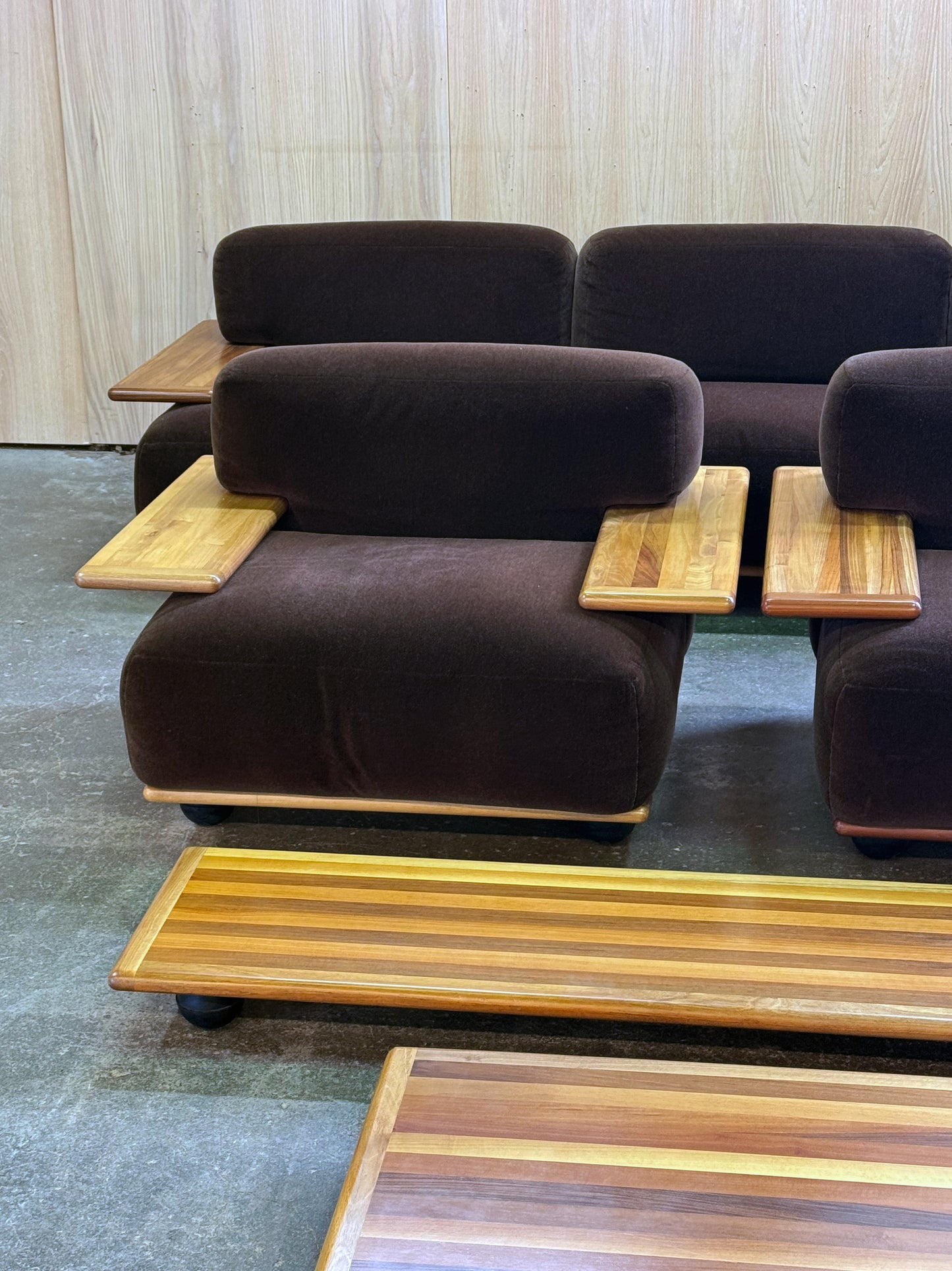 1970s Pianura Lounge Chair by Mario Bellini for Cassina in Italian walnut