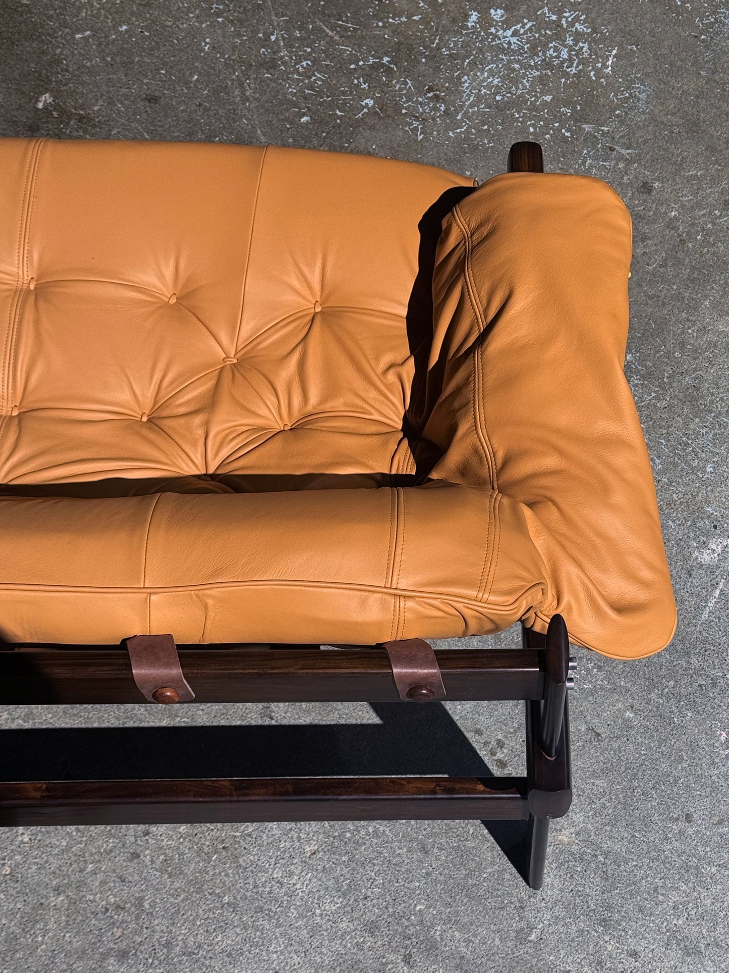 1970s MP-41 Sofa by Percival Lafer for Lafer in jatobá and Spinneybeck leather