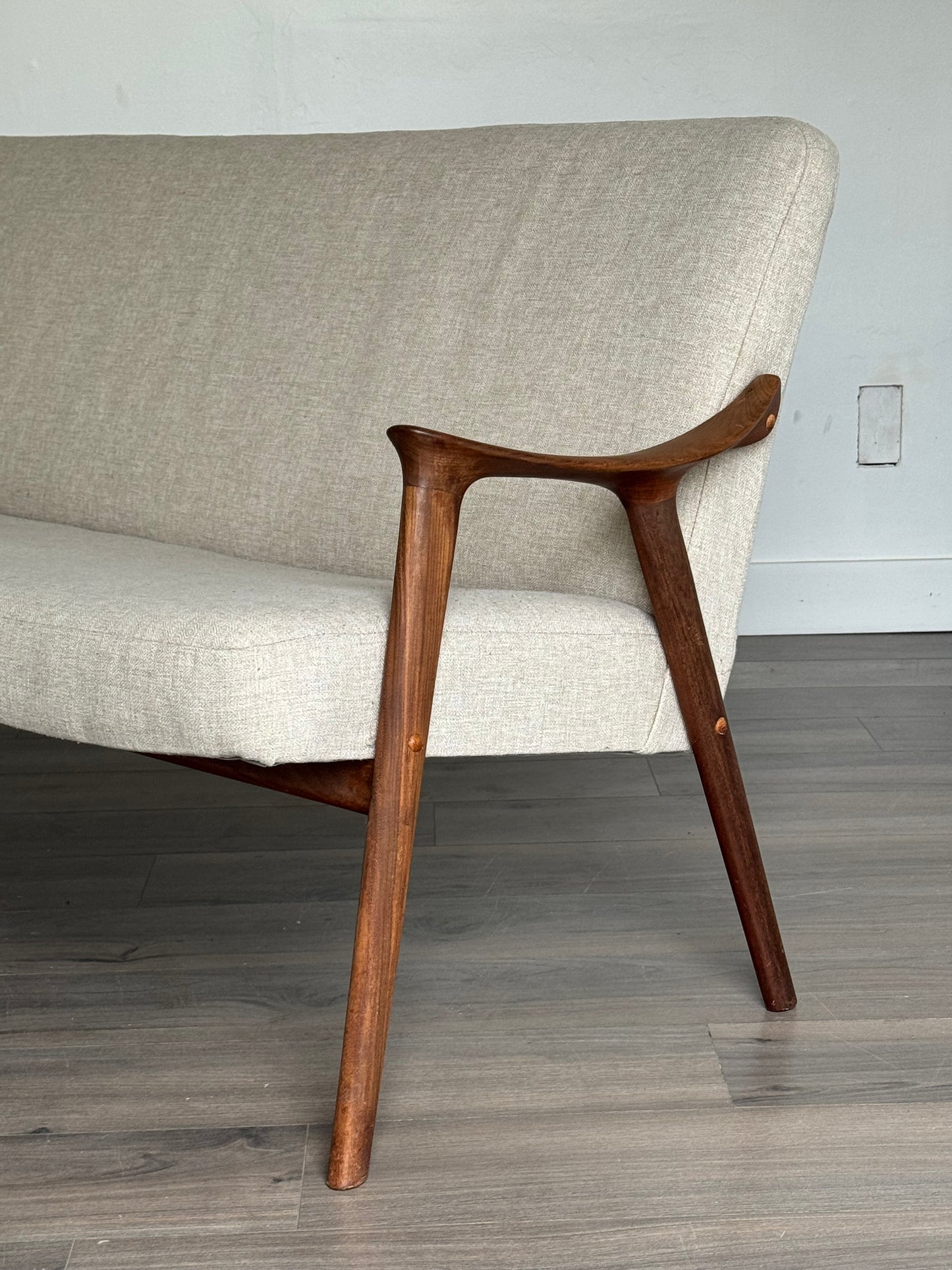 1960s Klarinett Loveseat by Adolf Relling & Rolf Rastad for Gustav Bahus in Solid Teak