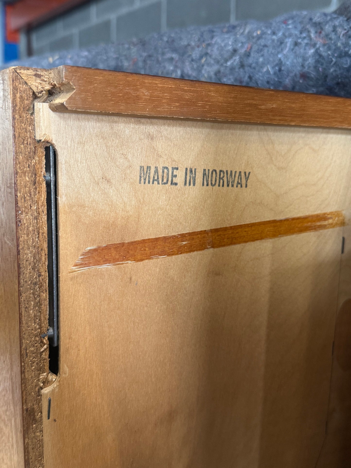 1960s Norwegian Teak Freestanding Wall Unit with Bar and Display Cabinet