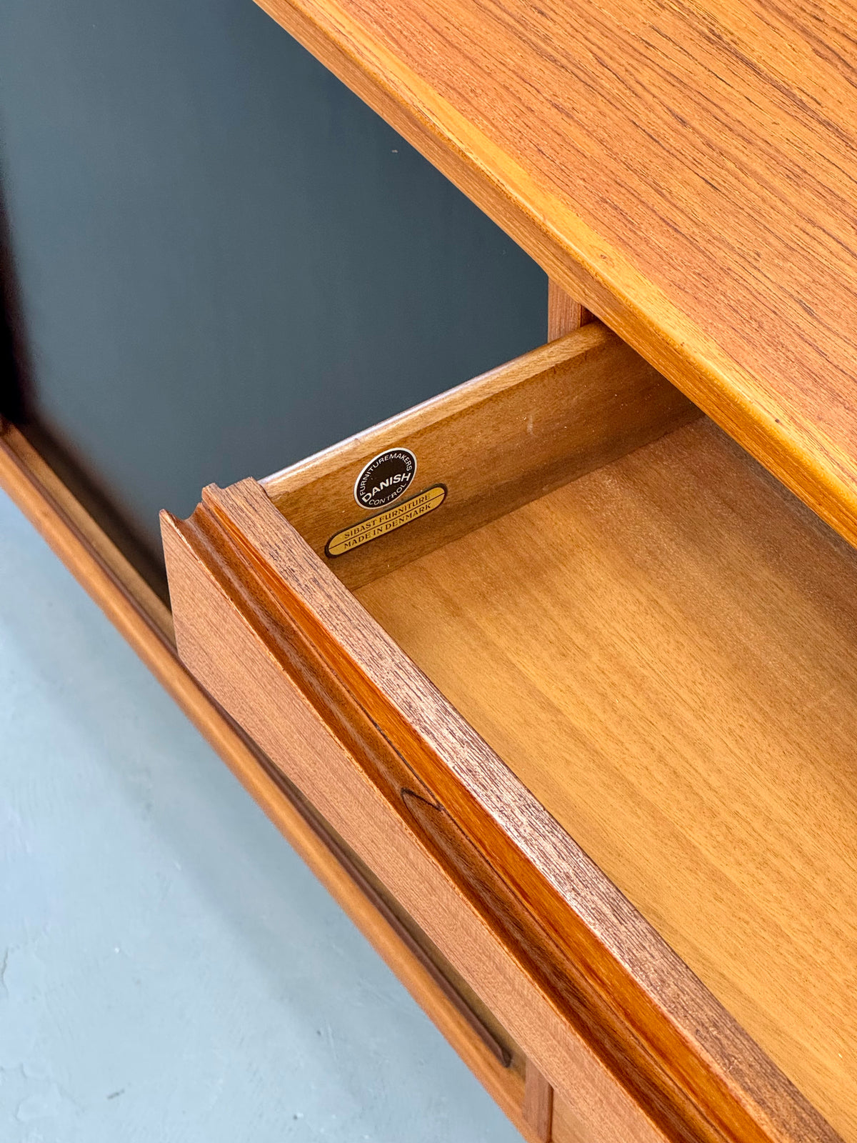 1950s Arne Vodder Model 29A “Triennale” Teak Sideboard for Sibast, Denmark.