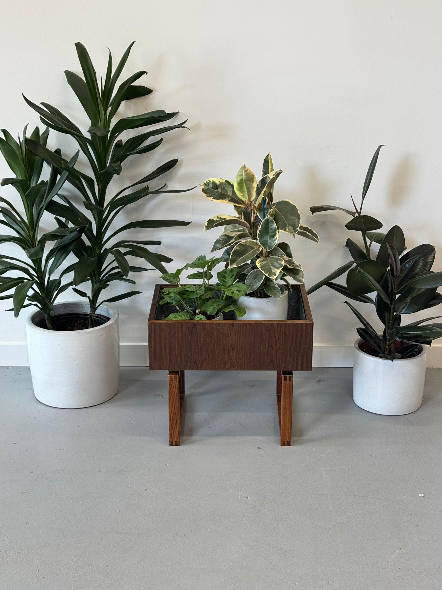 1960s Planter Table by Kai Kristiansen for Salin Mobler in teak and rosewood