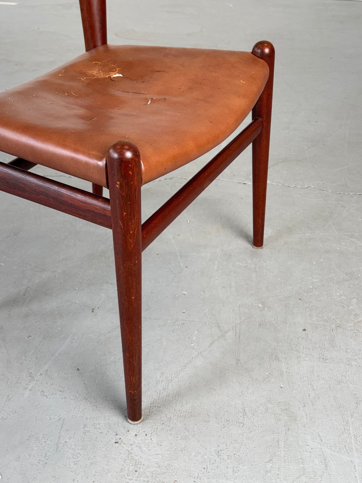 1960s JH518 “Bull Horn” Chair by Hans J. Wegner for Johannes Hansen, completely original.
