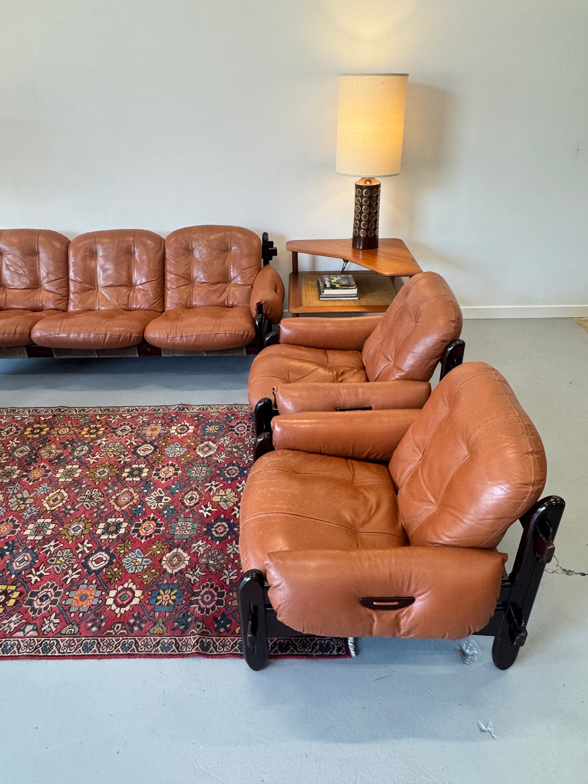 1970s Lounge Chair by Jean Gillon for Probel, completely original.