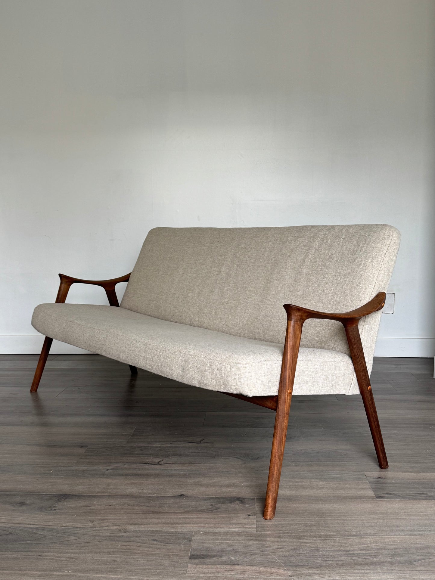 1960s Klarinett Loveseat by Adolf Relling & Rolf Rastad for Gustav Bahus in Solid Teak