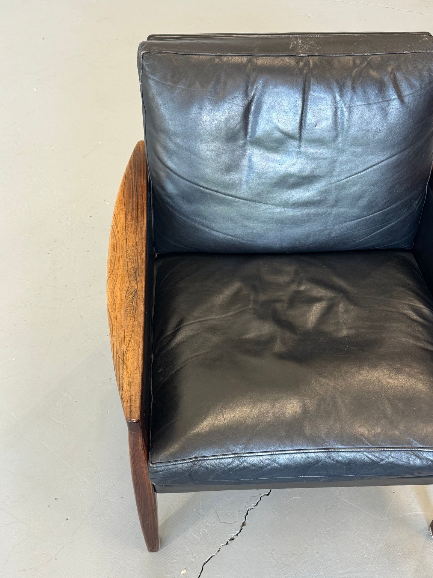1960s Hans Olsen Lounge Chair and Ottoman, completely original.