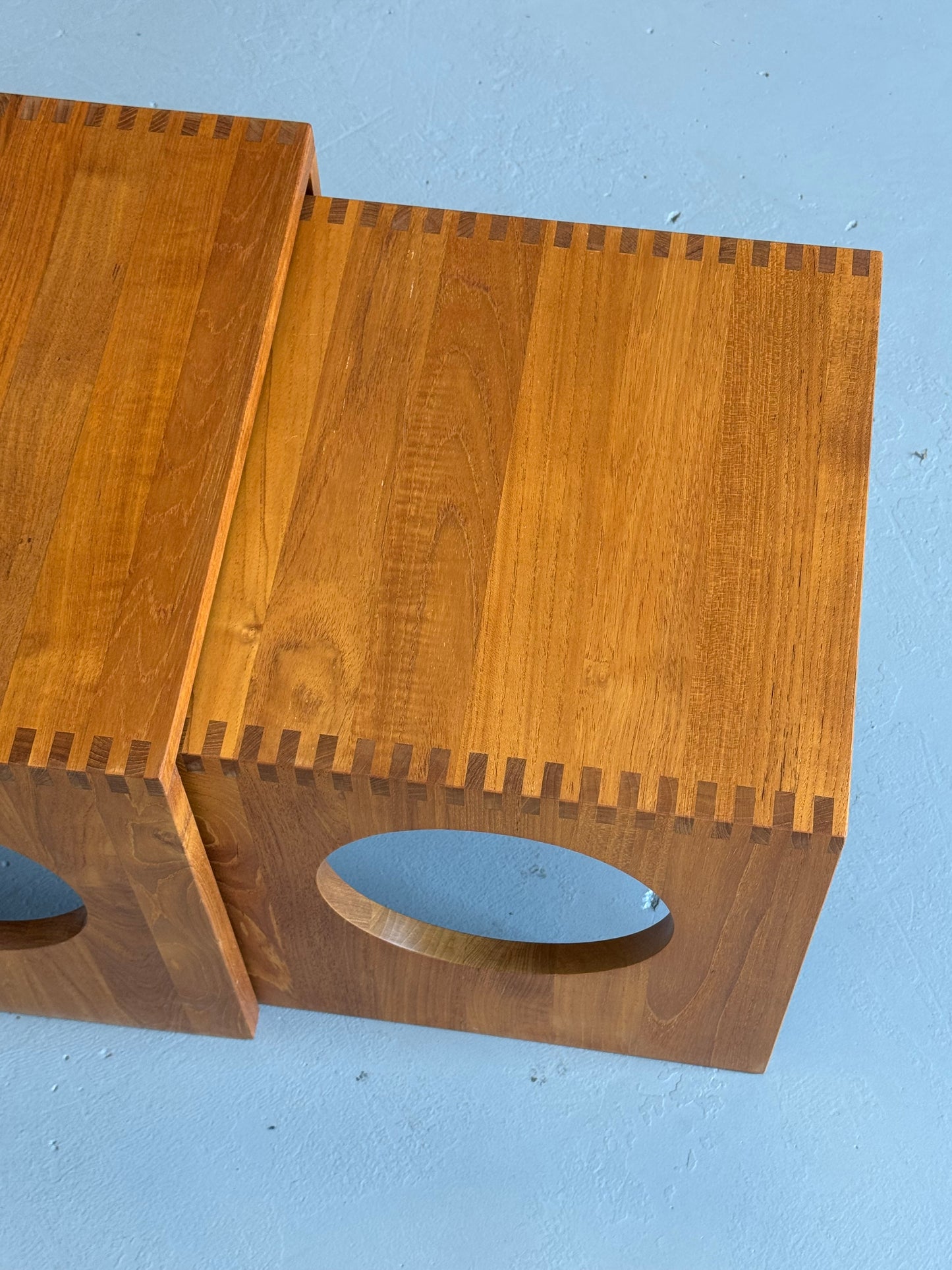1960s Jens Quistgaard Solid Teak Nesting Tables for Nissen, Denmark – Set of Three