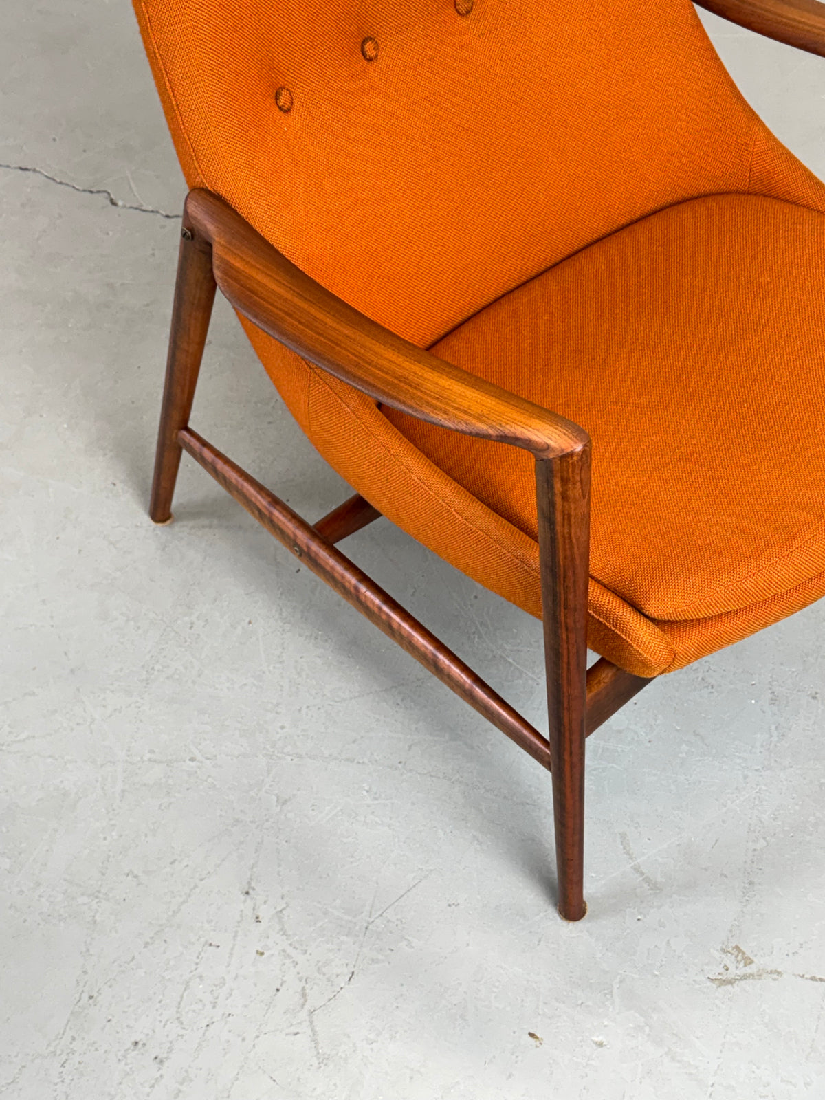 1950s High-Back Lounge Chair by Rastad & Relling for Dokka Møbler in Teak, Norway.