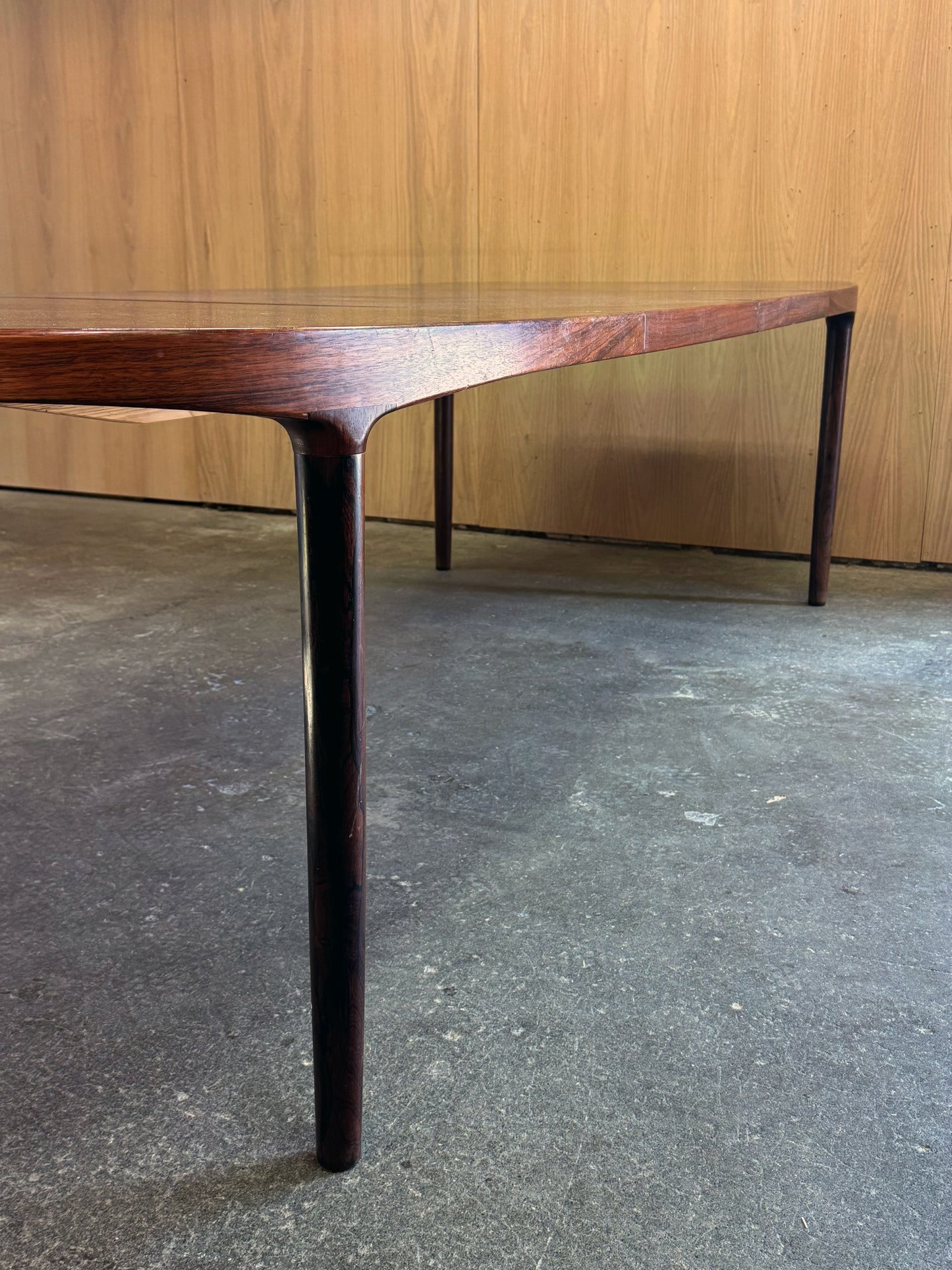 1960s Extending Dining Table by Harry Østergaard for Randers Møbelfabrik in rosewood