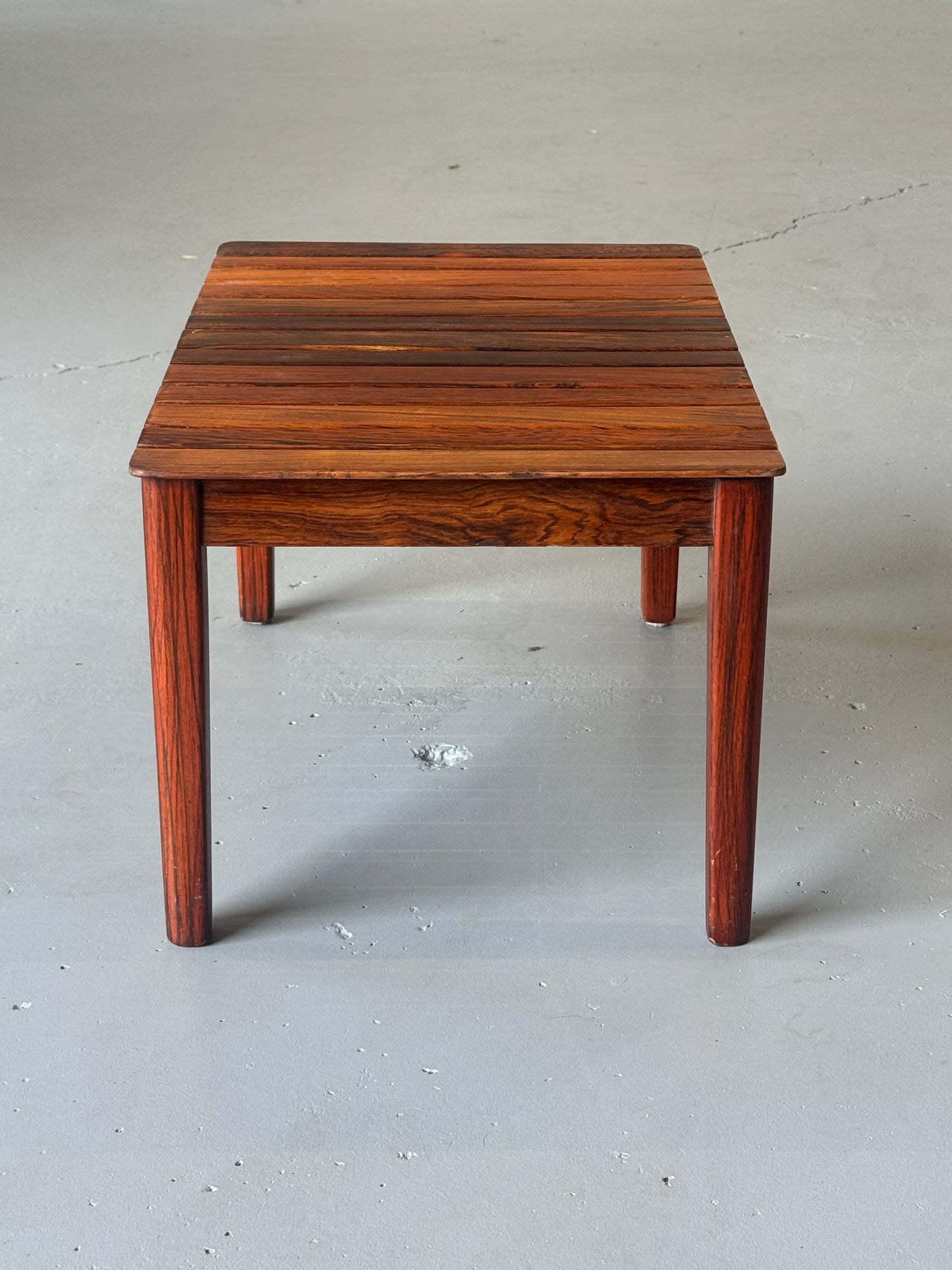 1960s Slatted Rosewood Bench / Side Table by Albert Larsson for Alberts Tibro, Sweden.
