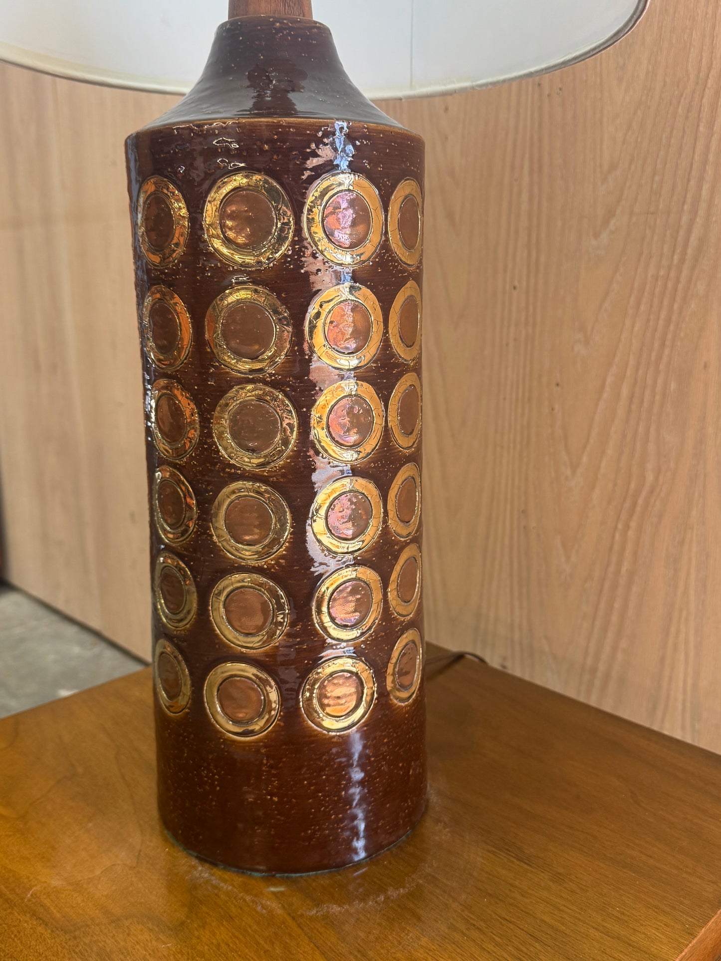 1970s Table Lamp by Bitossi Ceramiche in glazed ceramic