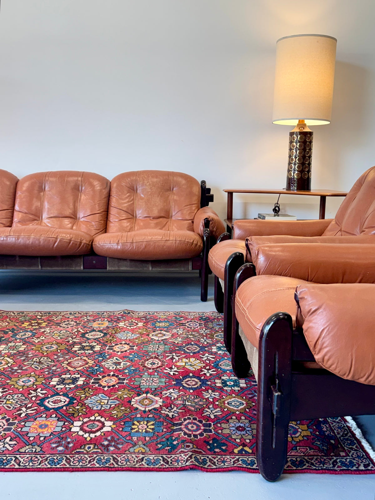 1970s Lounge Chair by Jean Gillon for Probel, completely original.