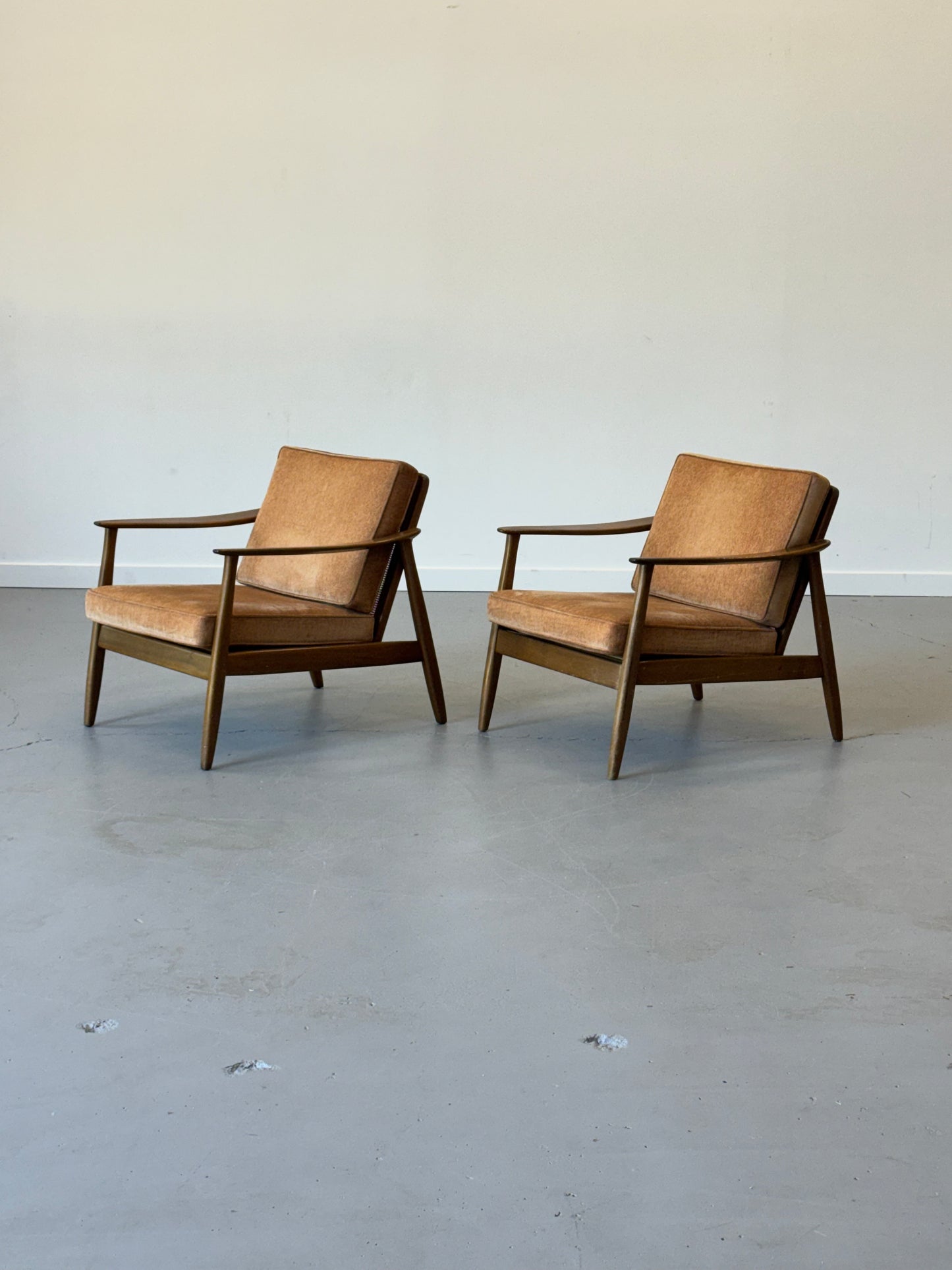 1960s Lounge Chair "USA 247" by Folke Ohlsson for DUX with Cane Back