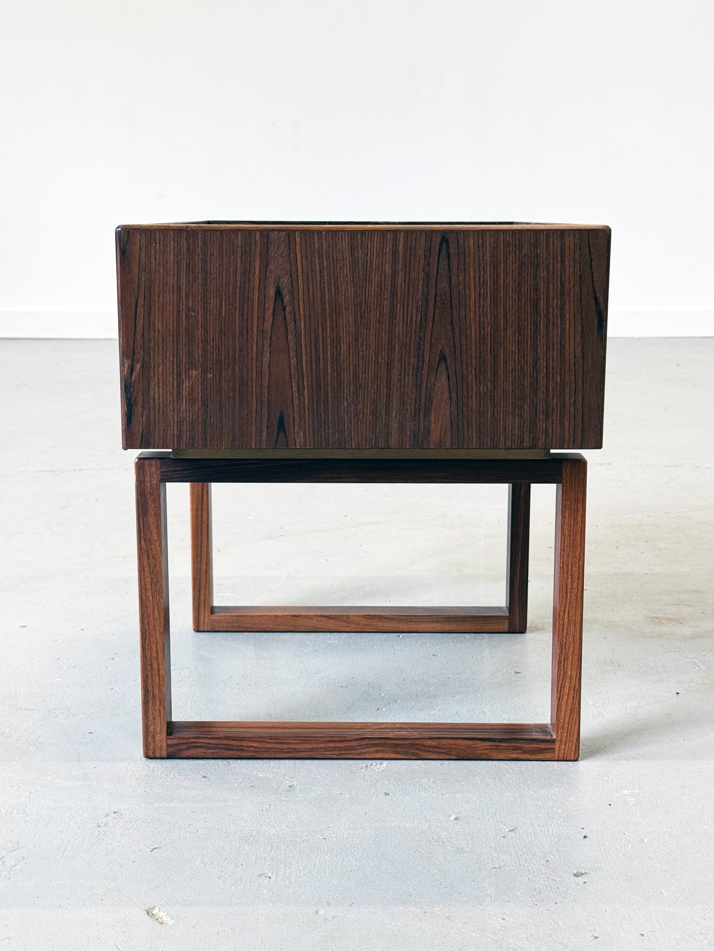 1960s Planter Table by Kai Kristiansen for Salin Mobler in teak and rosewood