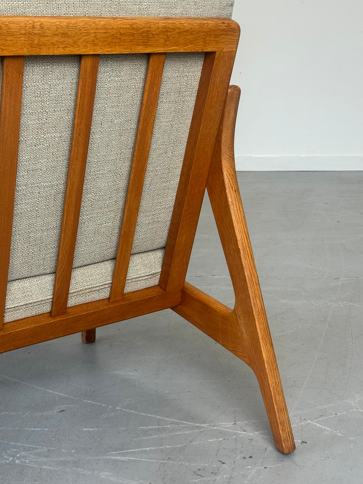 1960s Danish Teak and Oak Lounge Chair
