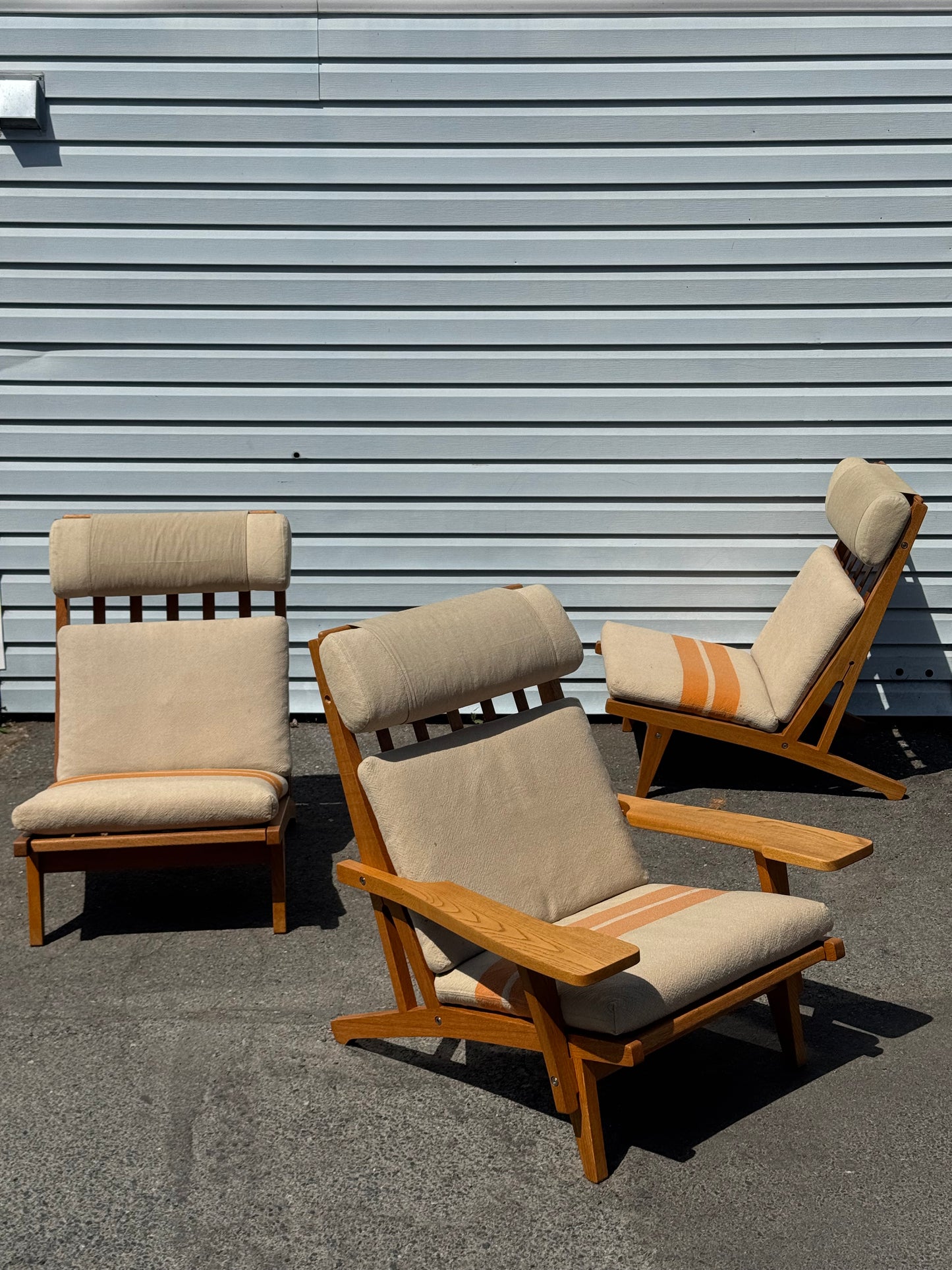 1960s GE-375 Modular Seating System by Hans J. Wegner for Getama in oak