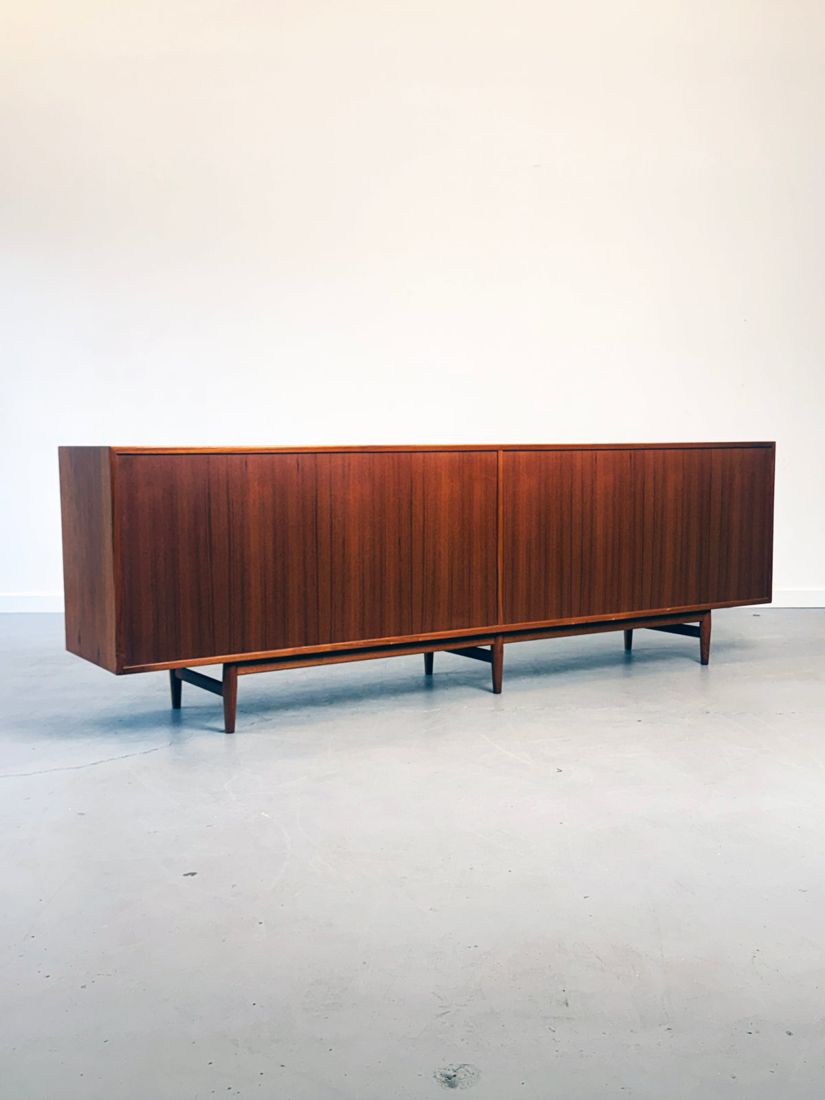 1950s Arne Vodder Model 29A “Triennale” Teak Sideboard for Sibast, Denmark.