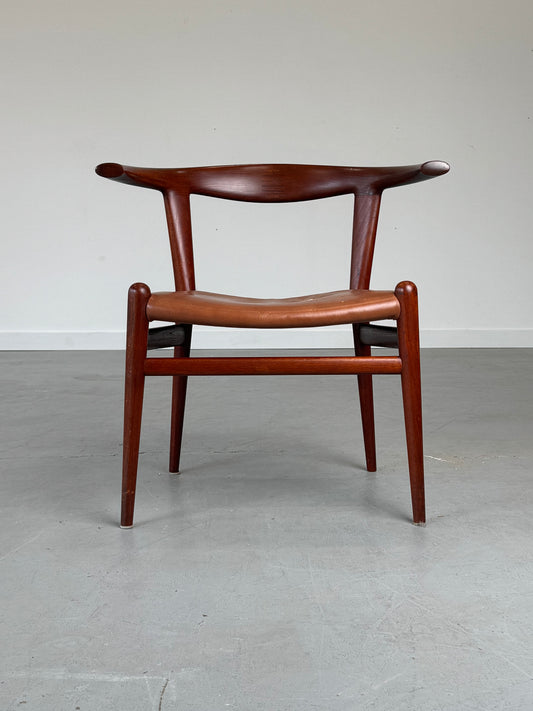 1960s JH518 “Bull Horn” Chair by Hans J. Wegner for Johannes Hansen, completely original.