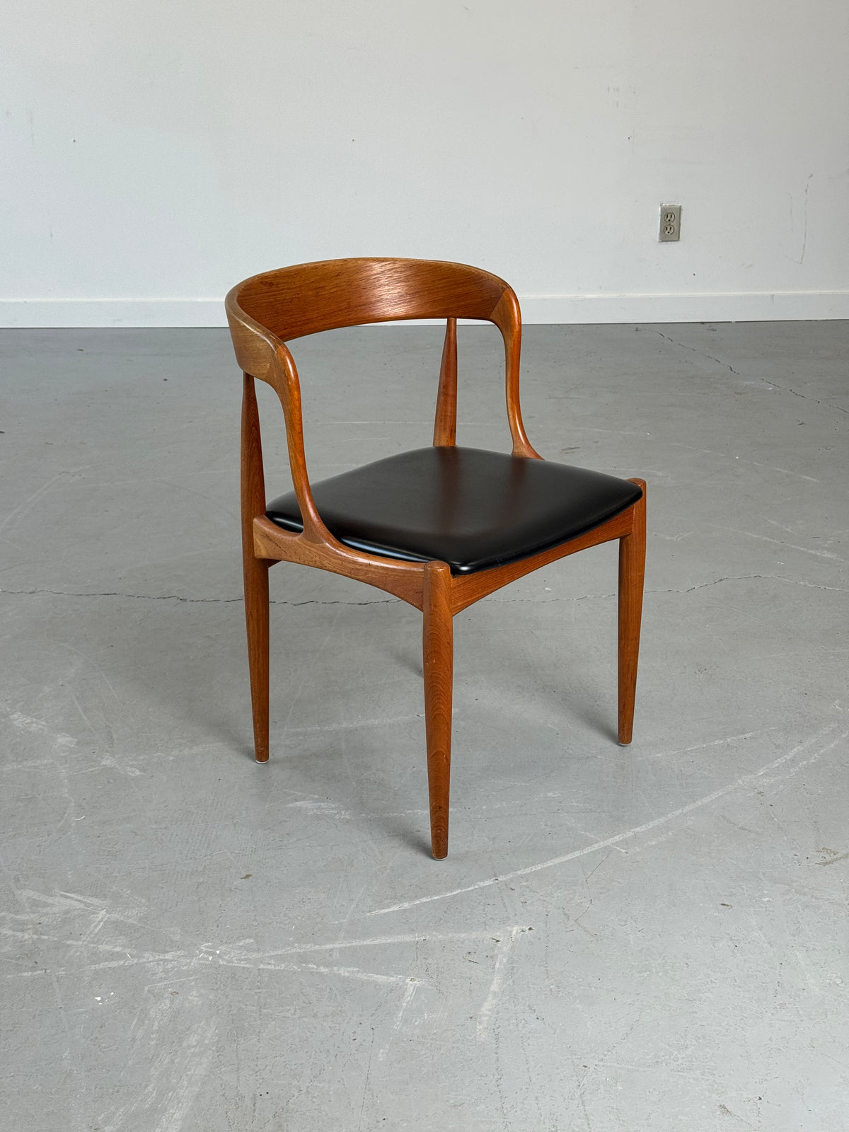 1960s Model 16 Teak Dining Chairs by Johannes Andersen for Uldum Møbelfabrik, Denmark.