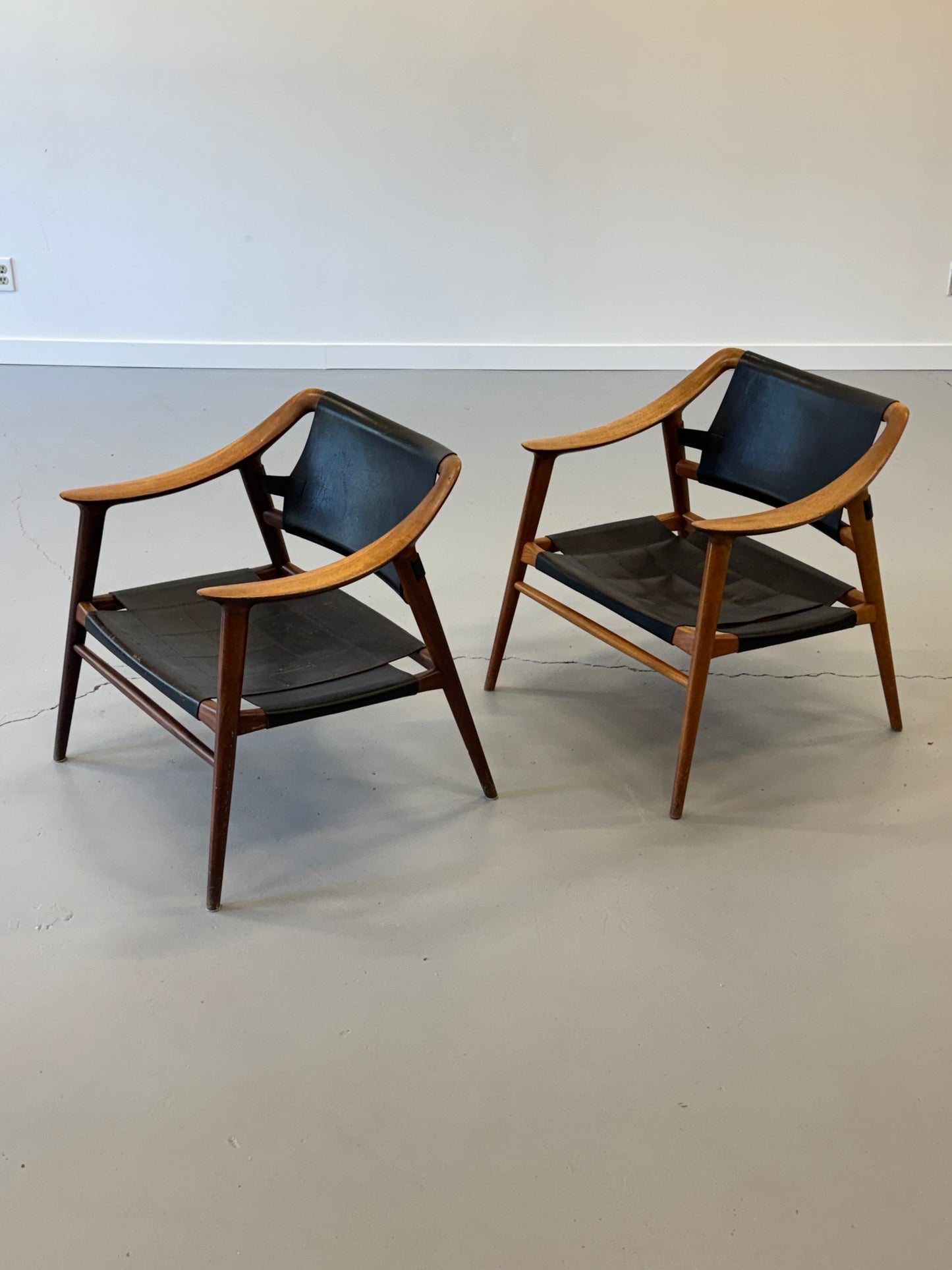 1950s "Bambi" Lounge Chairs Model 56 by Rastad & Relling