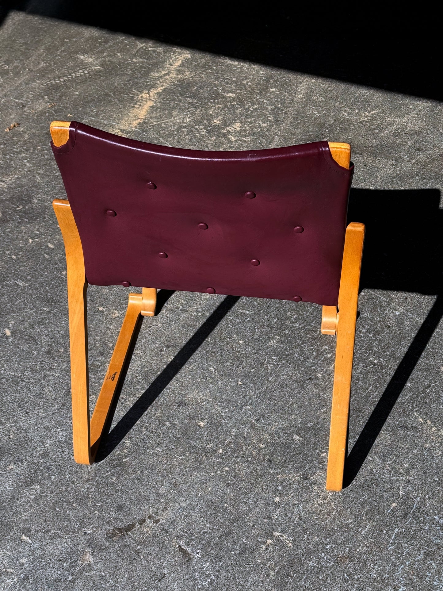 1970s Minette Chair by Bruno Mathsson in original oxblood leather