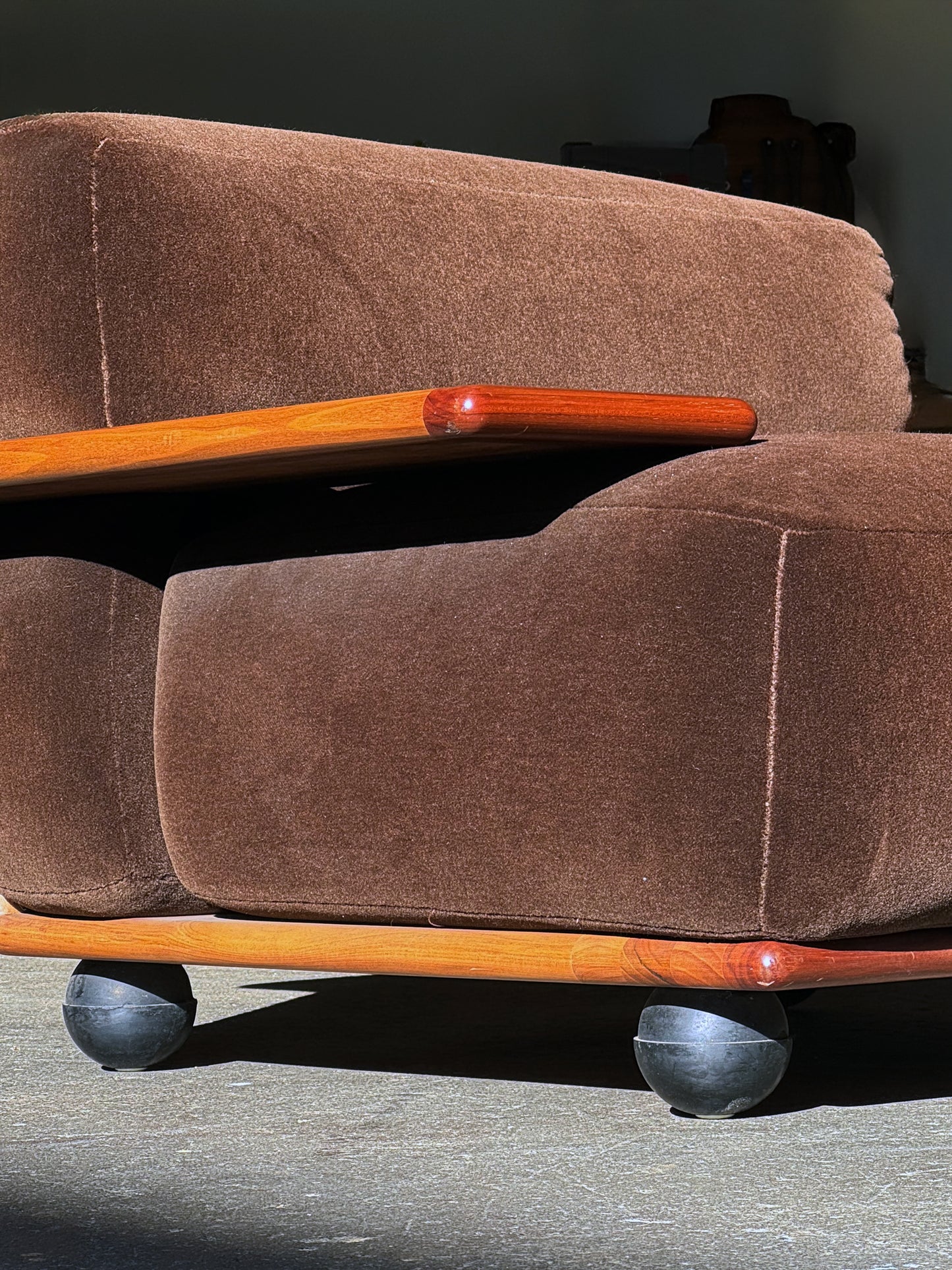 1970s Pianura Lounge Chair by Mario Bellini for Cassina in Italian walnut