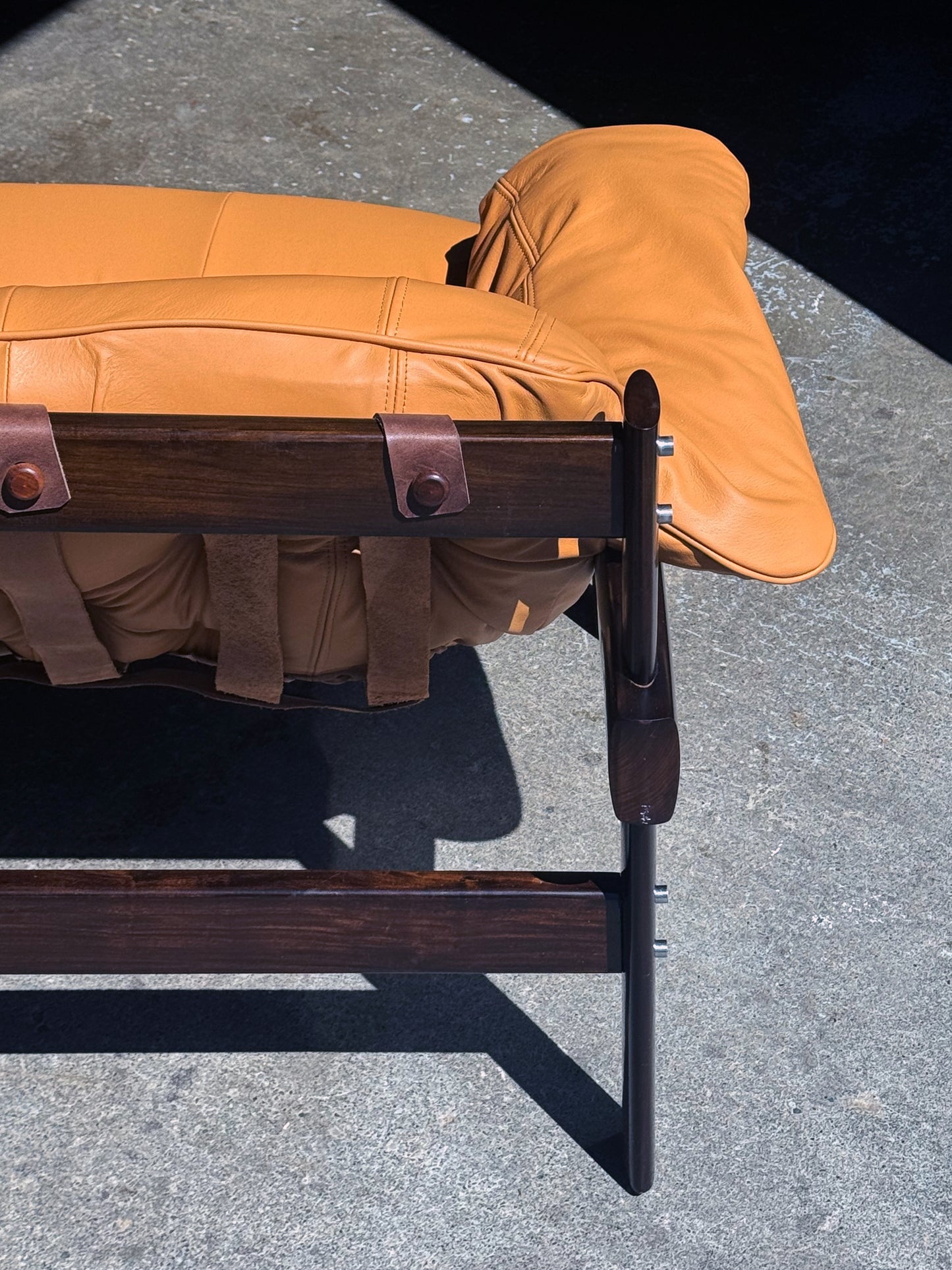 1970s MP-41 Sofa by Percival Lafer for Lafer in jatobá and Spinneybeck leather