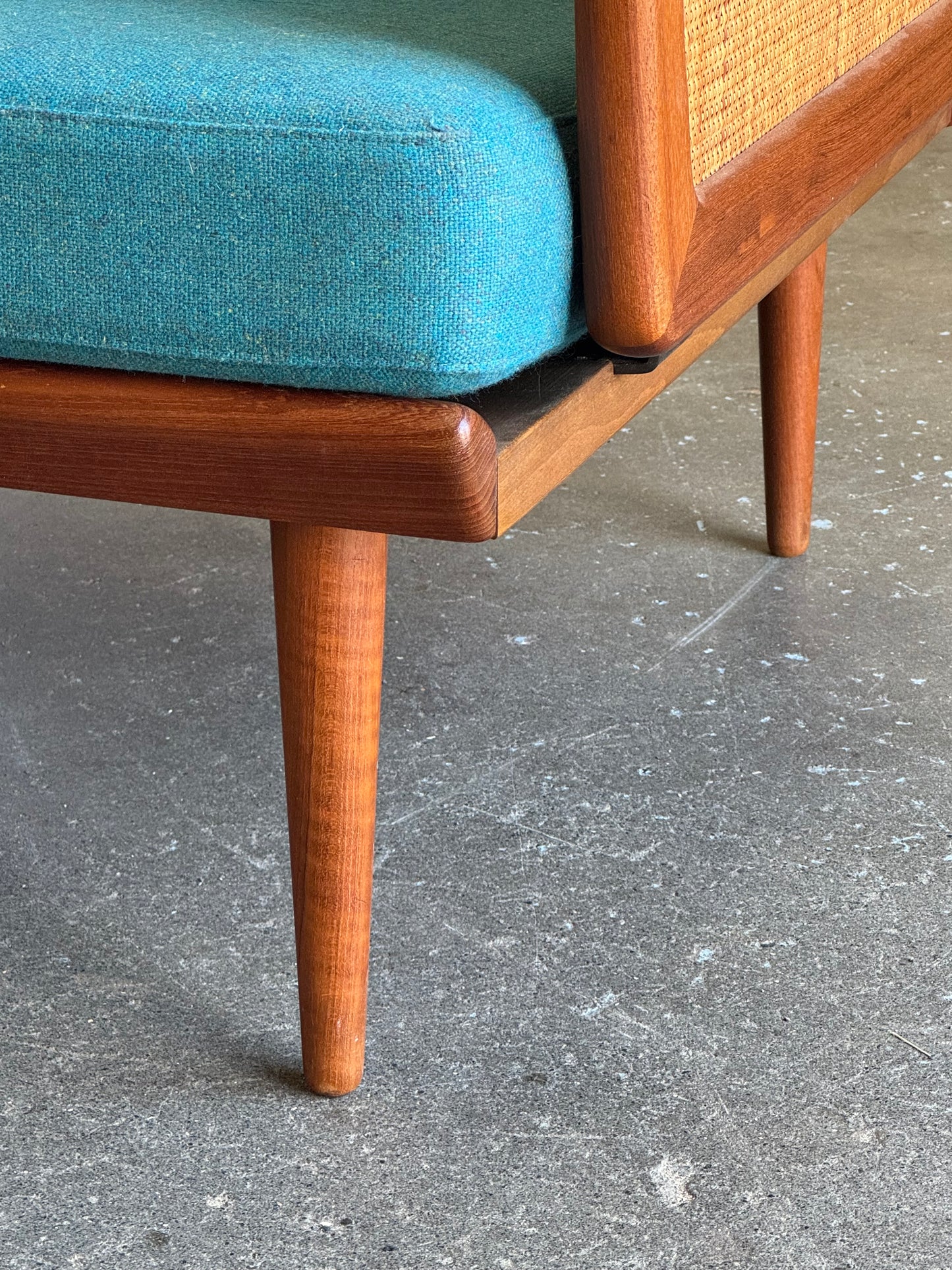 1960s FD451 Daybed by Peter Hvidt for France and Son in teak and rattan
