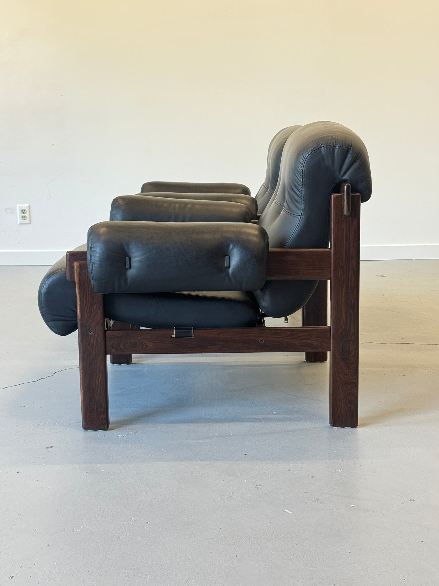 1970s Copa Lounge Chairs by Jean Gillon for Italma in Solid Imbuia