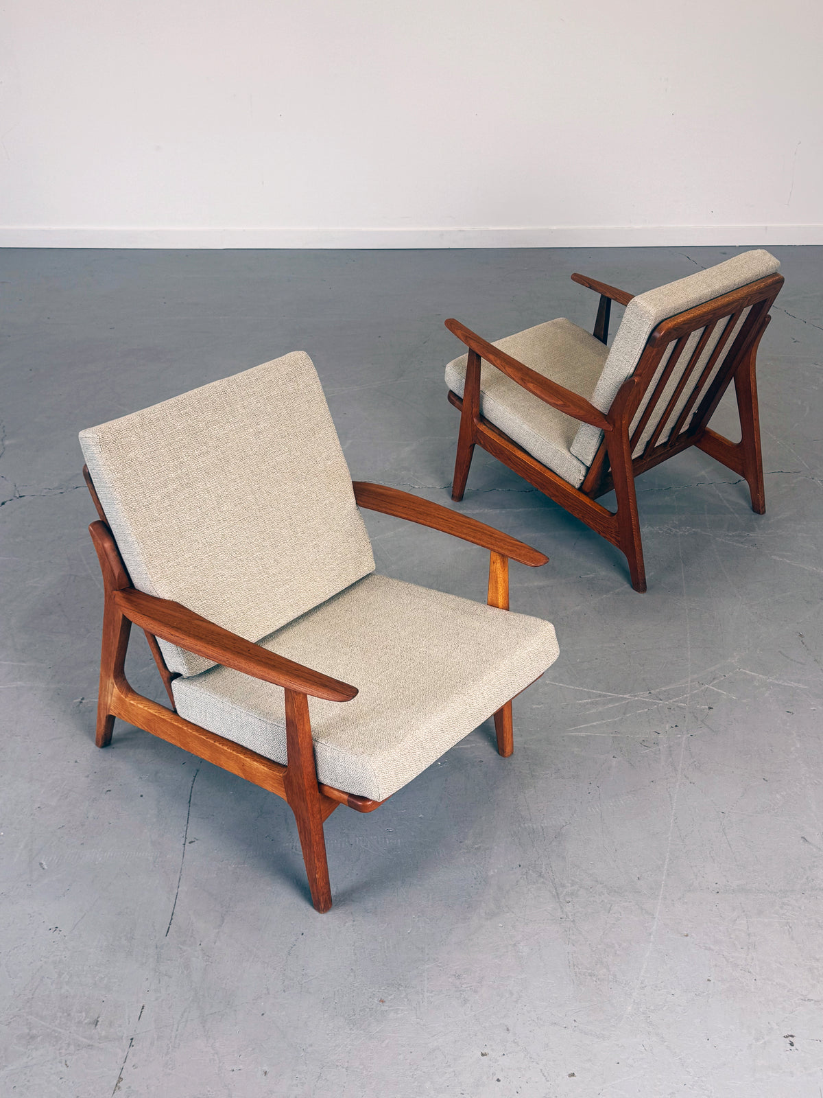 1960s Danish Teak and Oak Lounge Chair