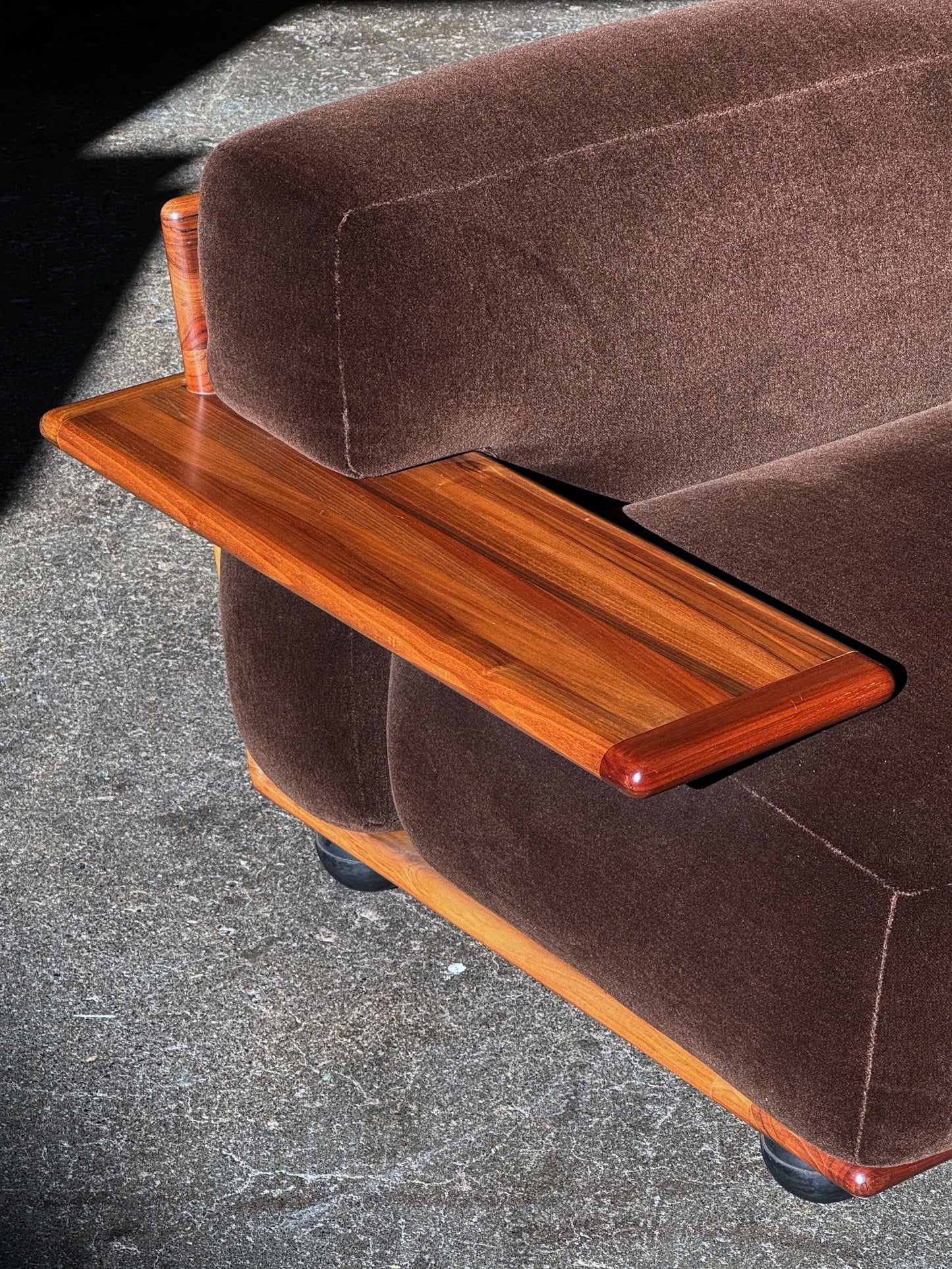 1970s Pianura Lounge Chair by Mario Bellini for Cassina in Italian walnut