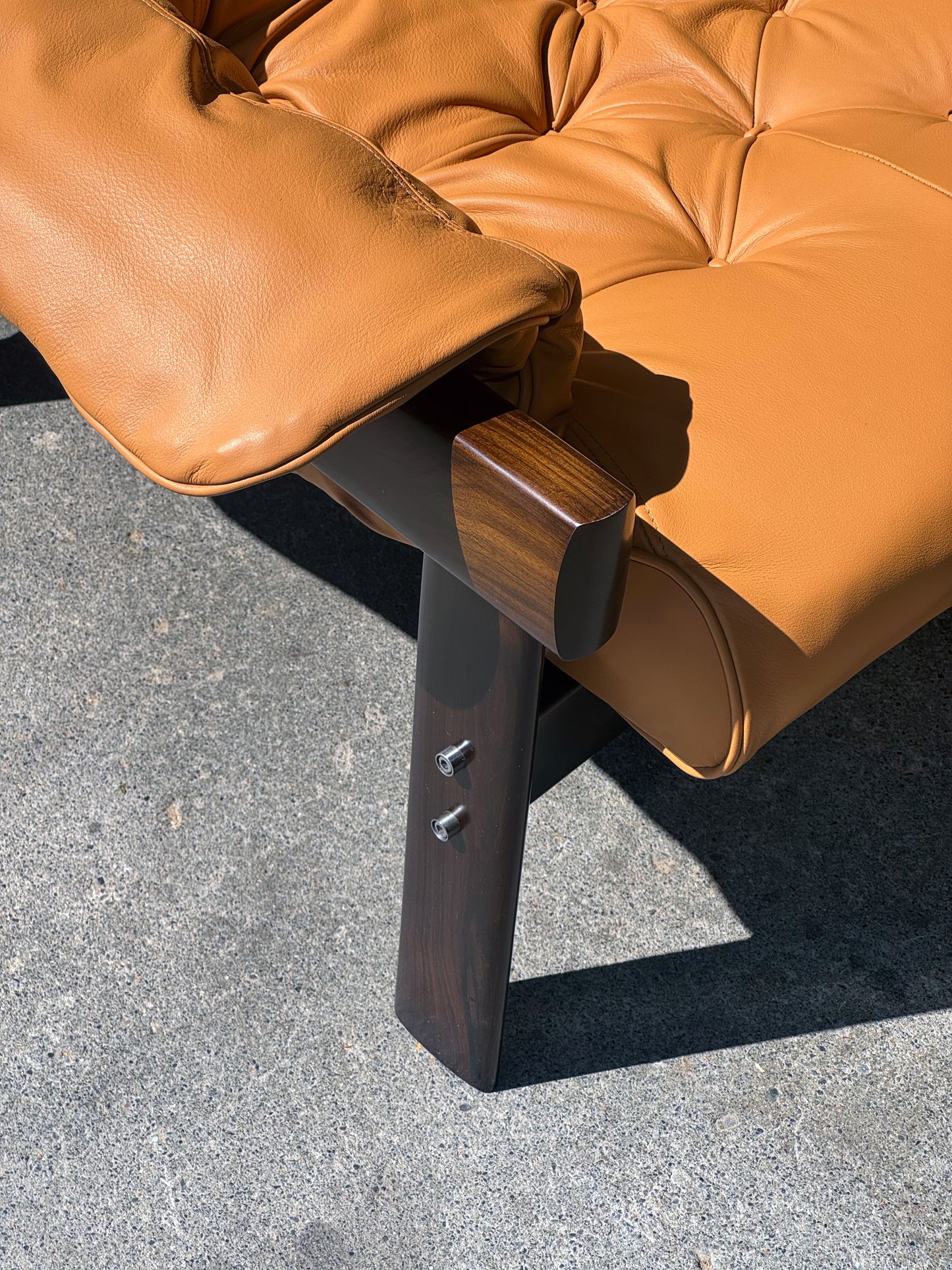 1970s MP-41 Sofa by Percival Lafer for Lafer in jatobá and Spinneybeck leather