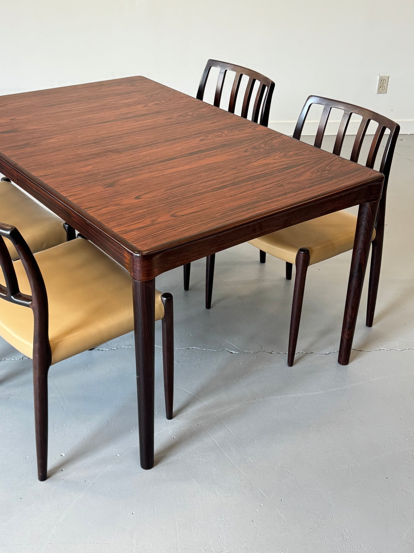 1960s H.W. Klein Extendable Dining Table for Bramin in Rosewood
