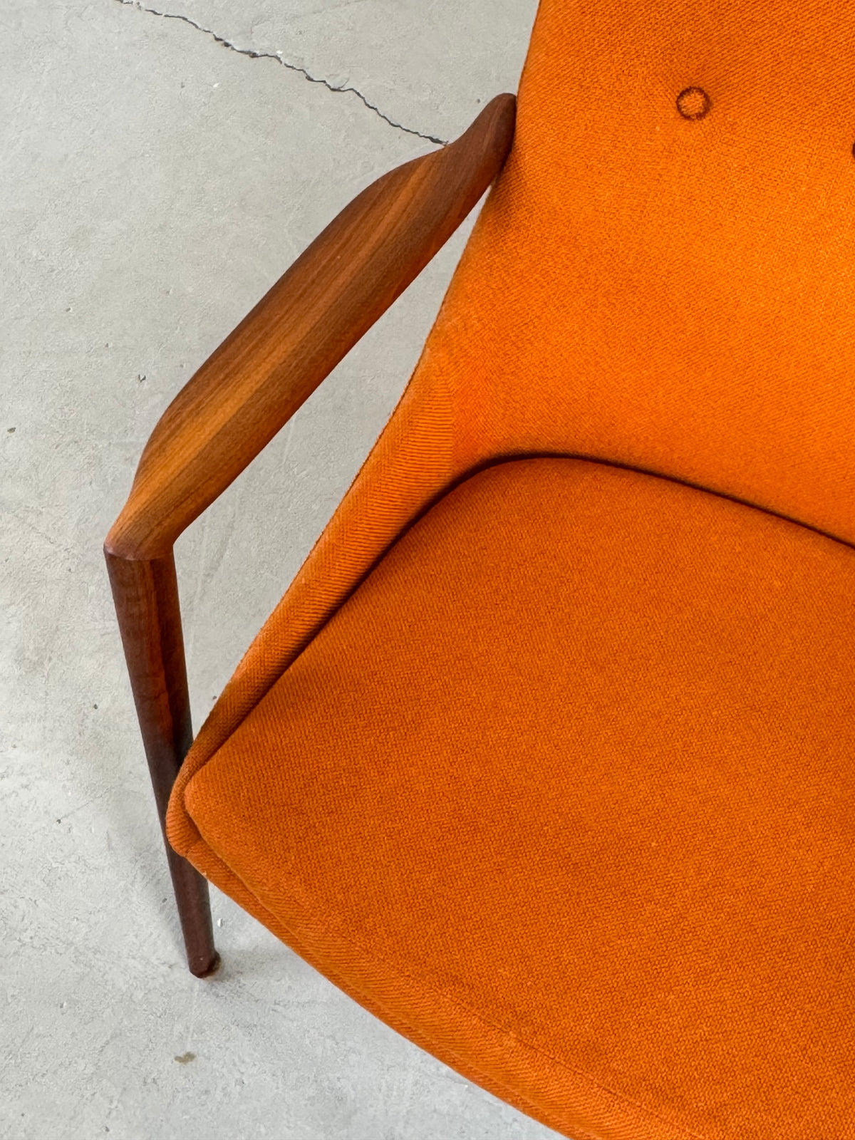 1950s High-Back Lounge Chair by Rastad & Relling for Dokka Møbler in Teak, Norway.