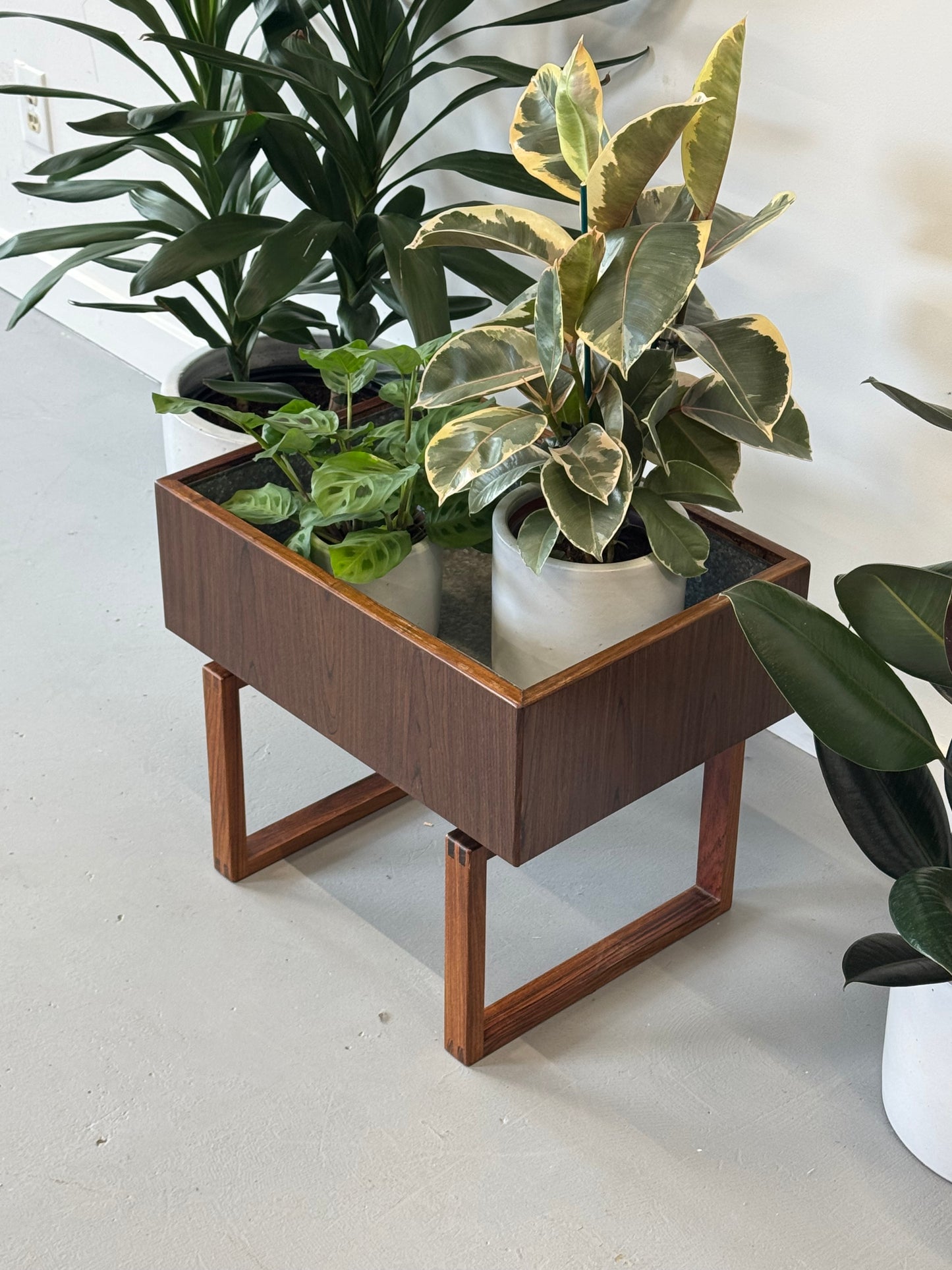1960s Planter Table by Kai Kristiansen for Salin Mobler in teak and rosewood