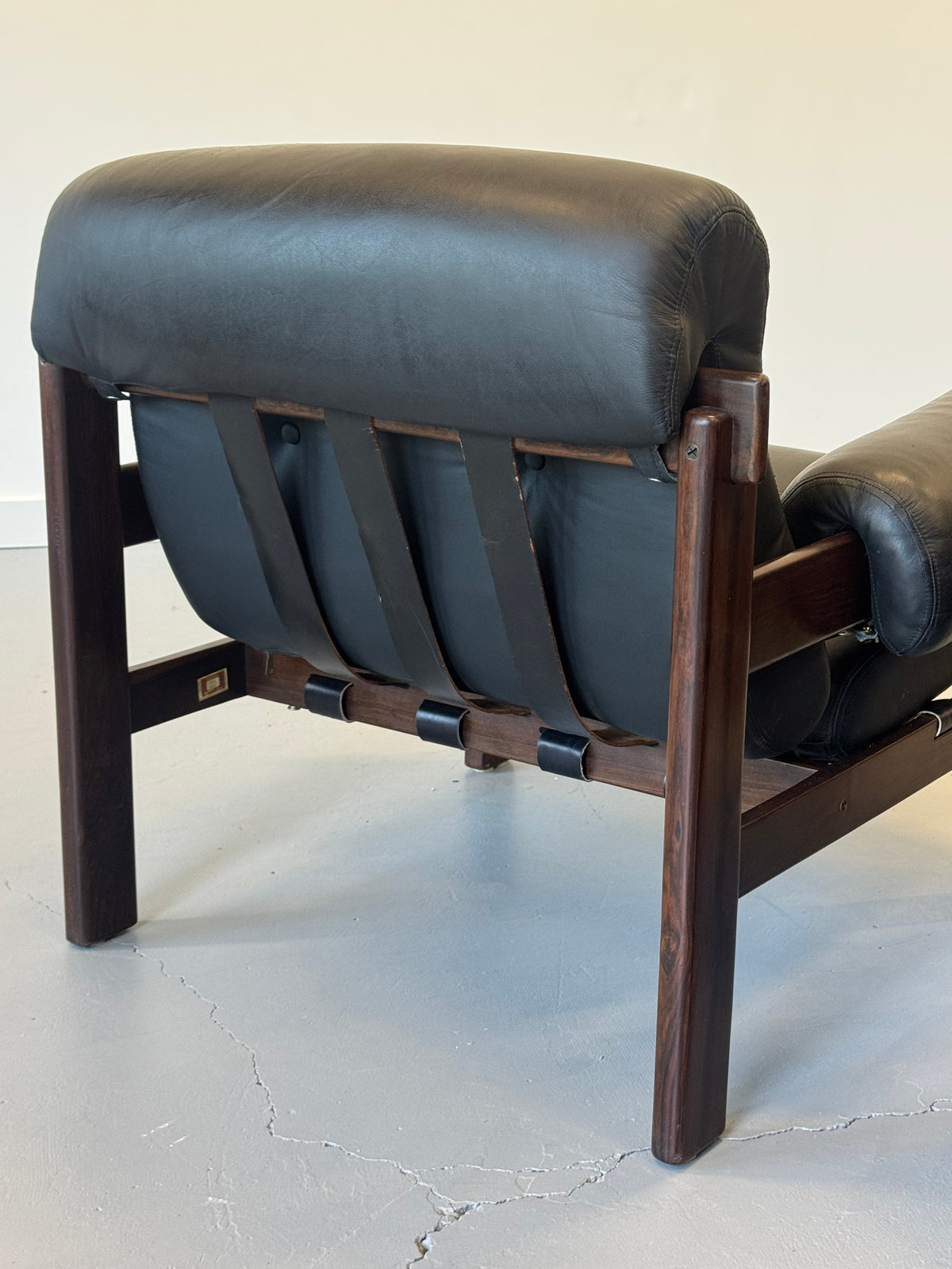 1970s Pair of Copa Lounge Chairs by Jean Gillon for Italma in Solid Imbuia.