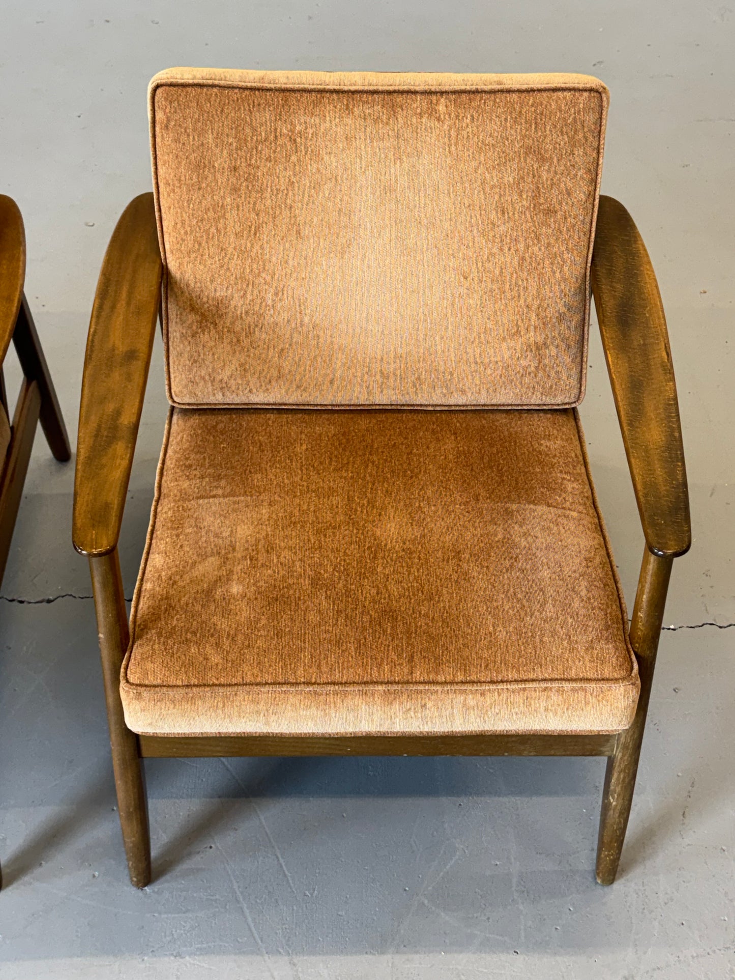 1960s Lounge Chair "USA 247" by Folke Ohlsson for DUX with Cane Back