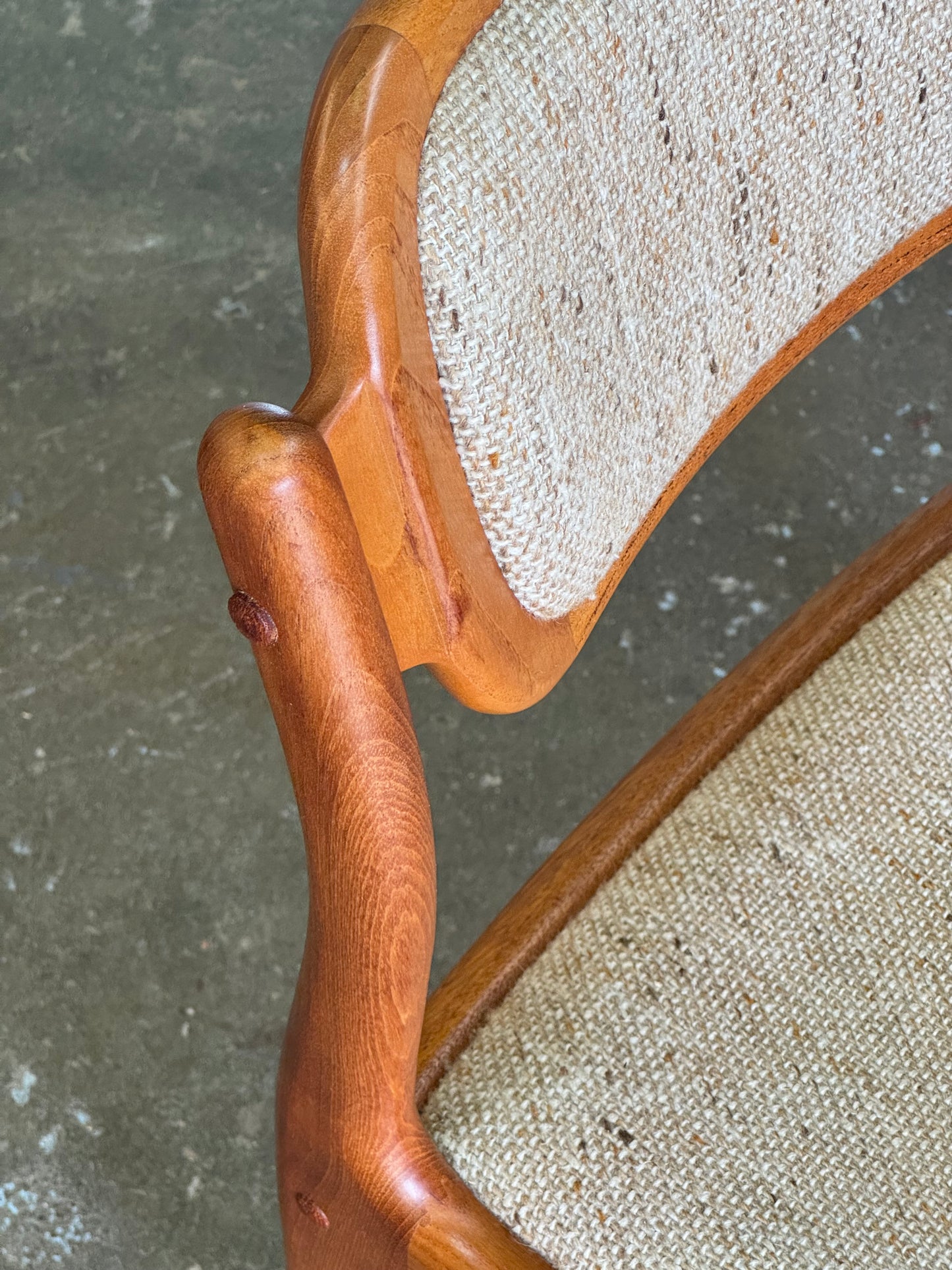 1970s Dining Chair set of 6 by Johannes Andersen for D Scan in solid teak