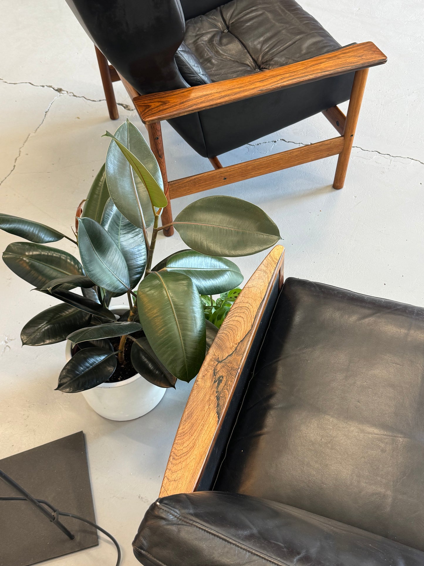 1960s Hans Olsen Lounge Chair and Ottoman, completely original.