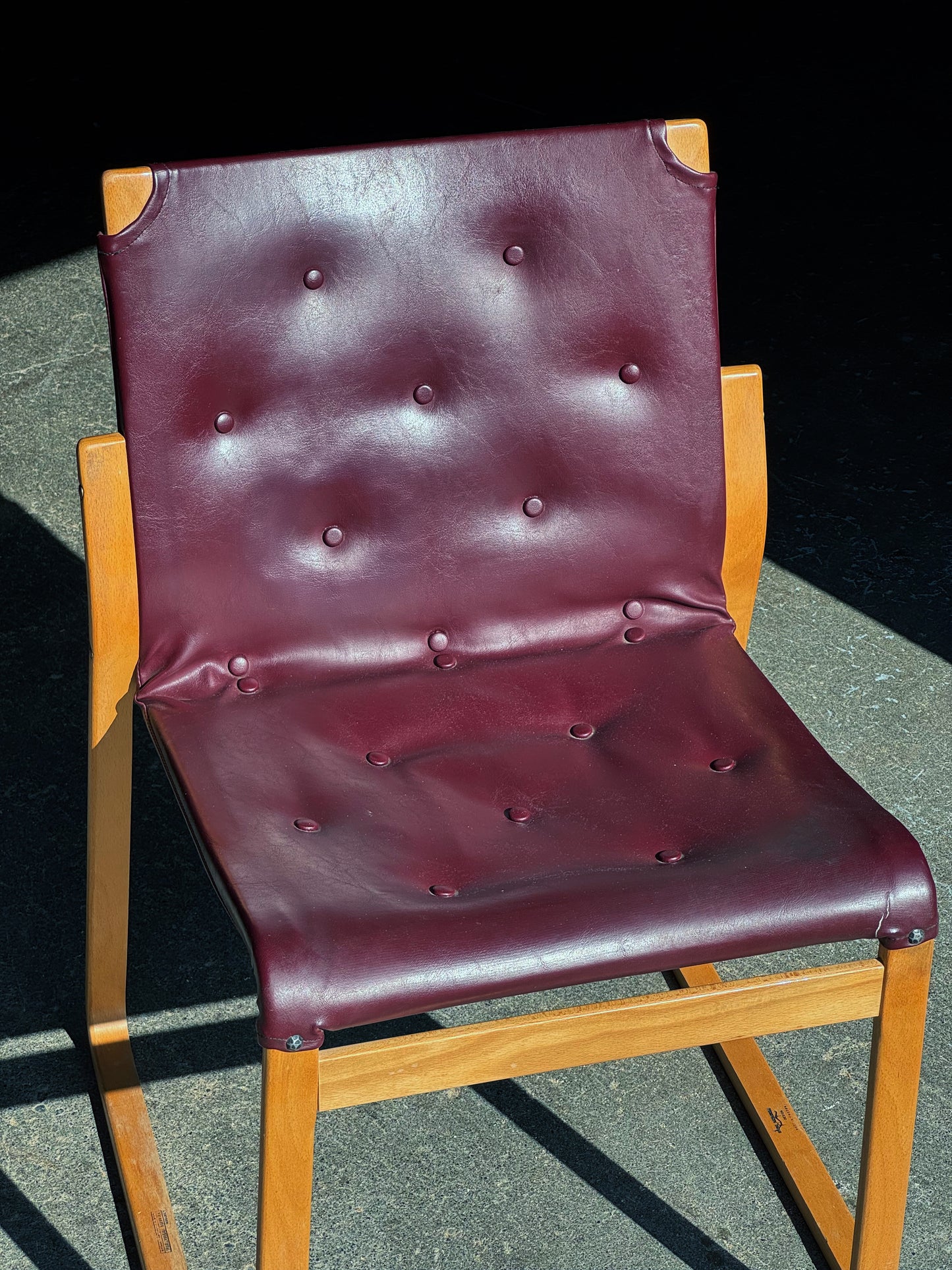 1970s Minette Chair by Bruno Mathsson in original oxblood leather