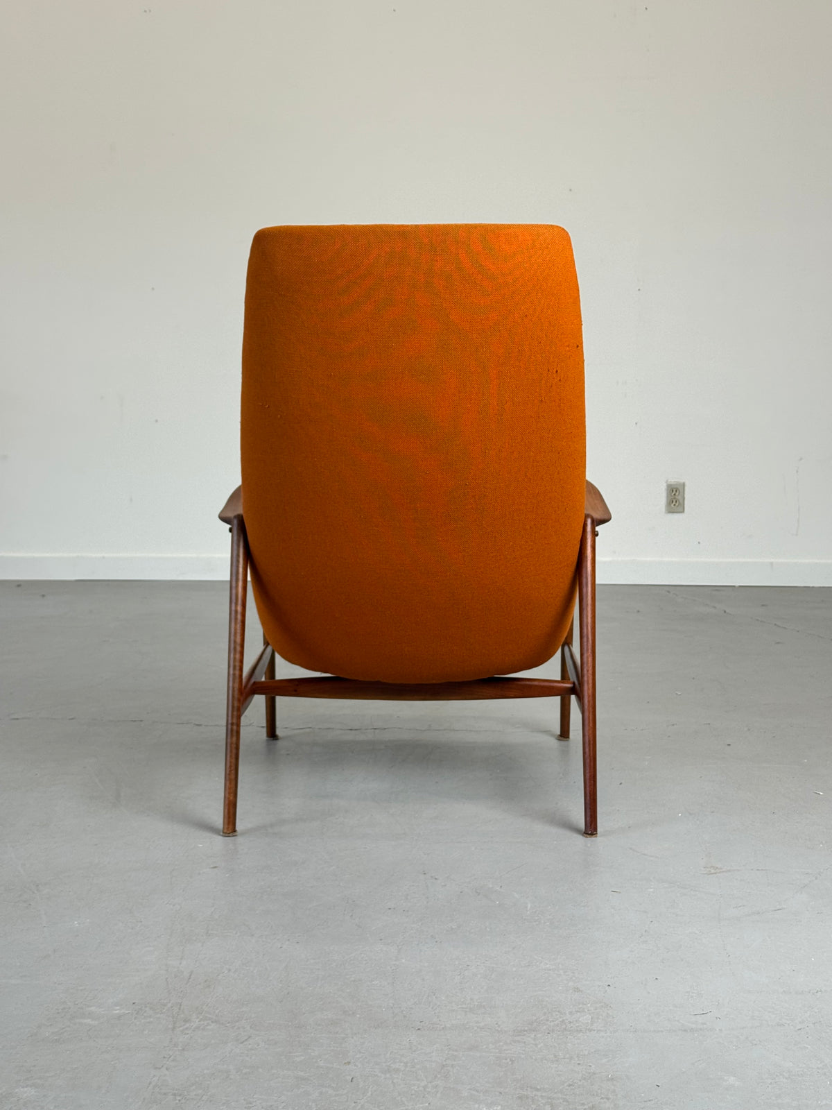 1950s High-Back Lounge Chair by Rastad & Relling for Dokka Møbler in Teak, Norway.
