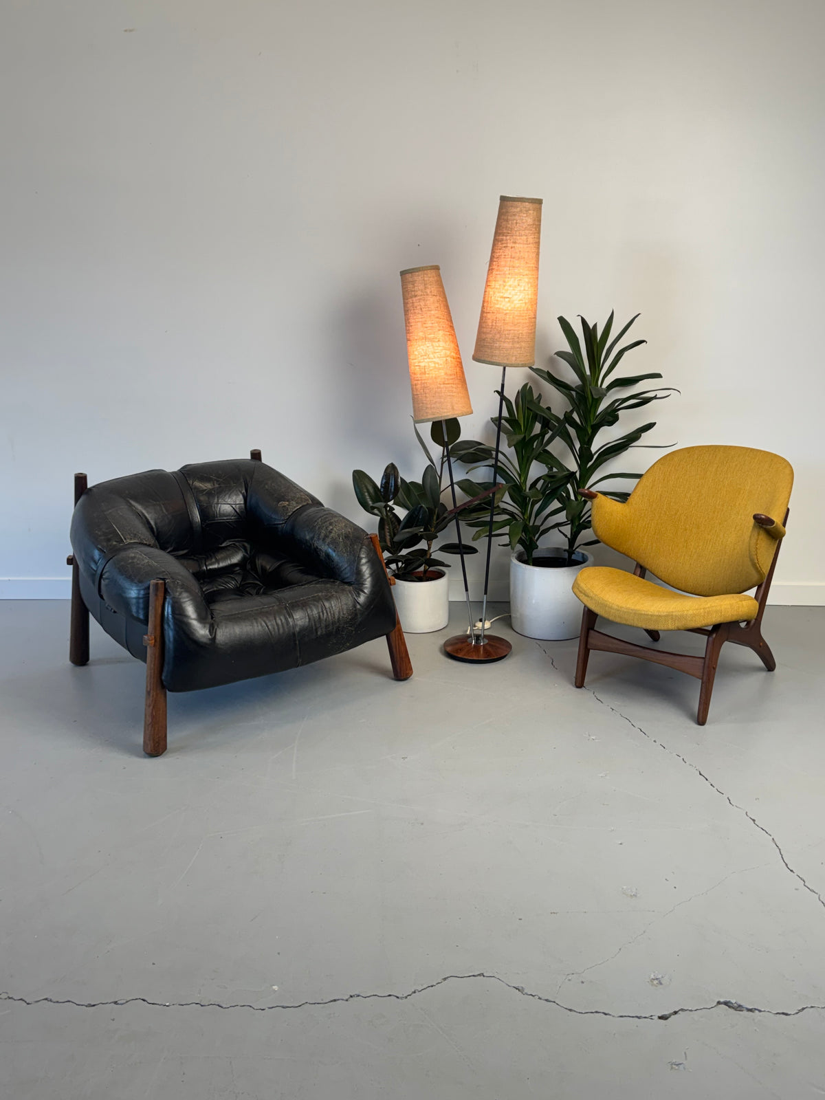1950s Model 33 Easy Chair by Carl Edward Matthes in teak and original mustard yellow wool.