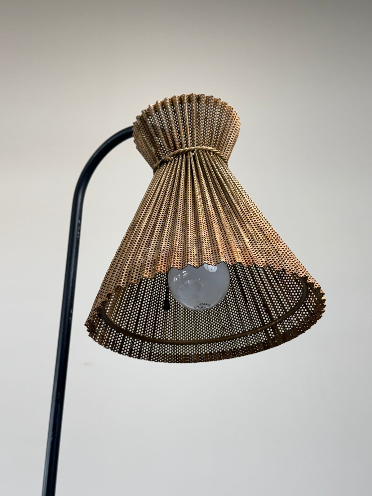1950s Mathieu Matégot Floor Lamp and Planter, France.