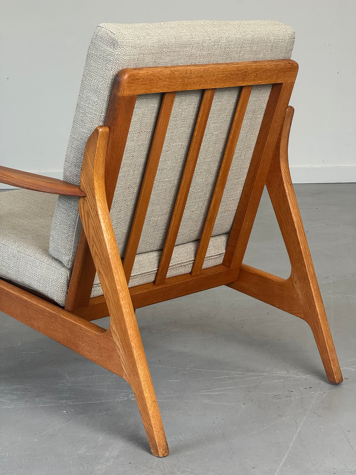 1960s Danish Teak and Oak Lounge Chair