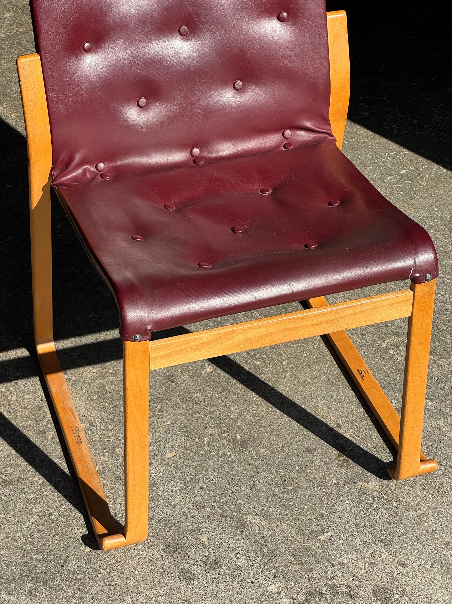 1970s Minette Chair by Bruno Mathsson in original oxblood leather