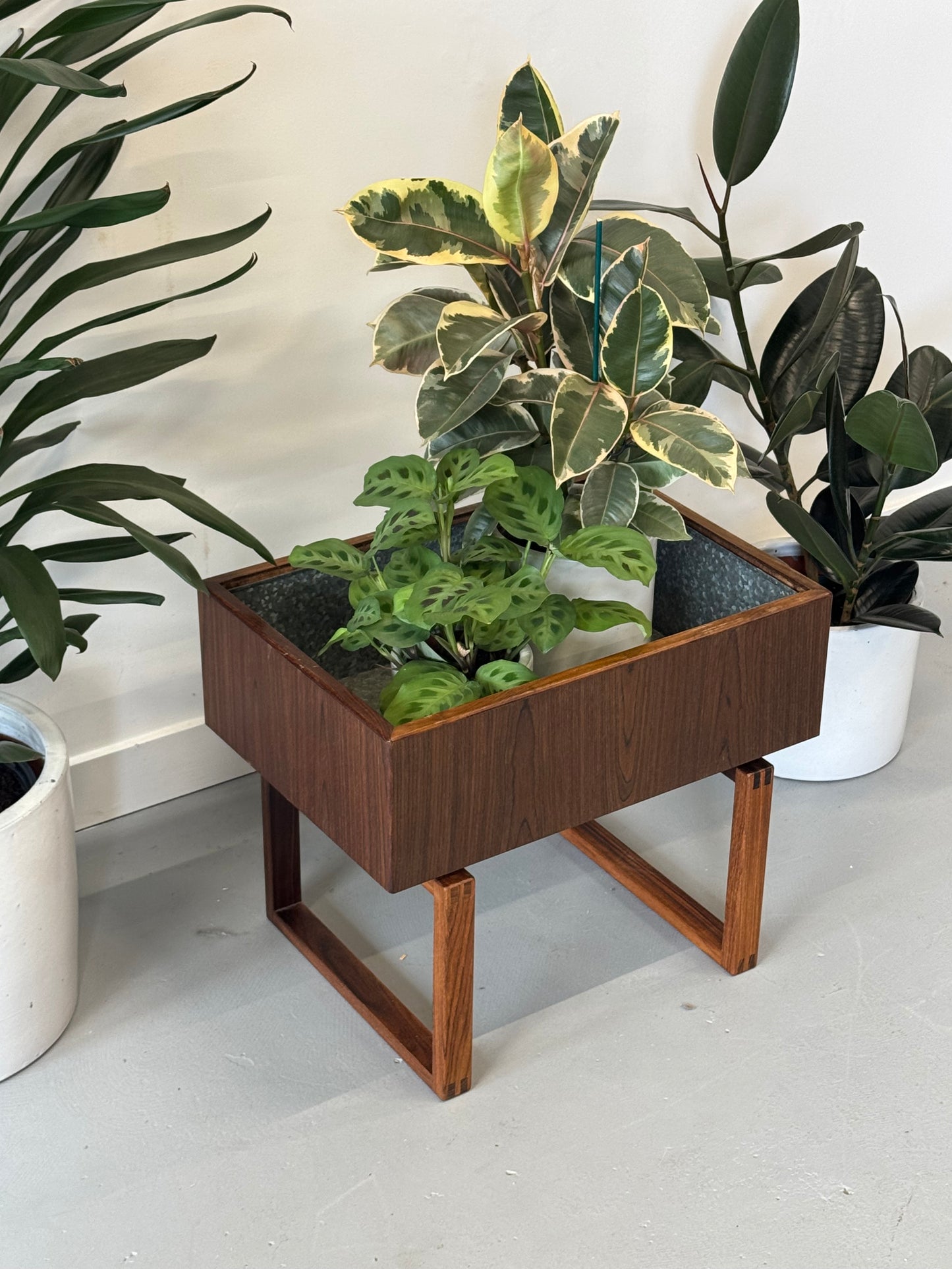 1960s Planter Table by Kai Kristiansen for Salin Mobler in teak and rosewood